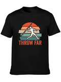 Retro Javelin Thrower T-Shirt - Throw Far Design