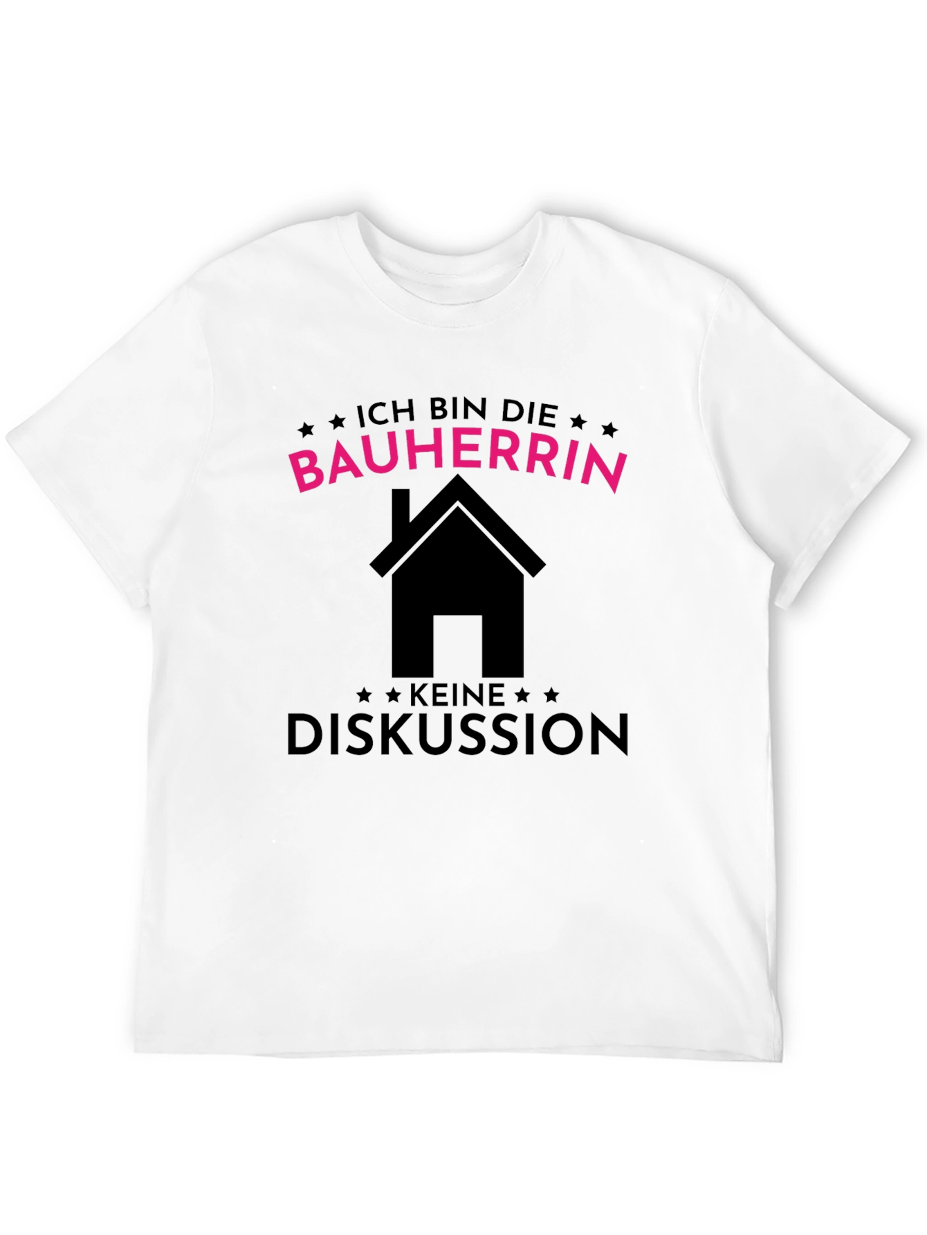Bauherrin T-Shirt - Black Cotton Tee