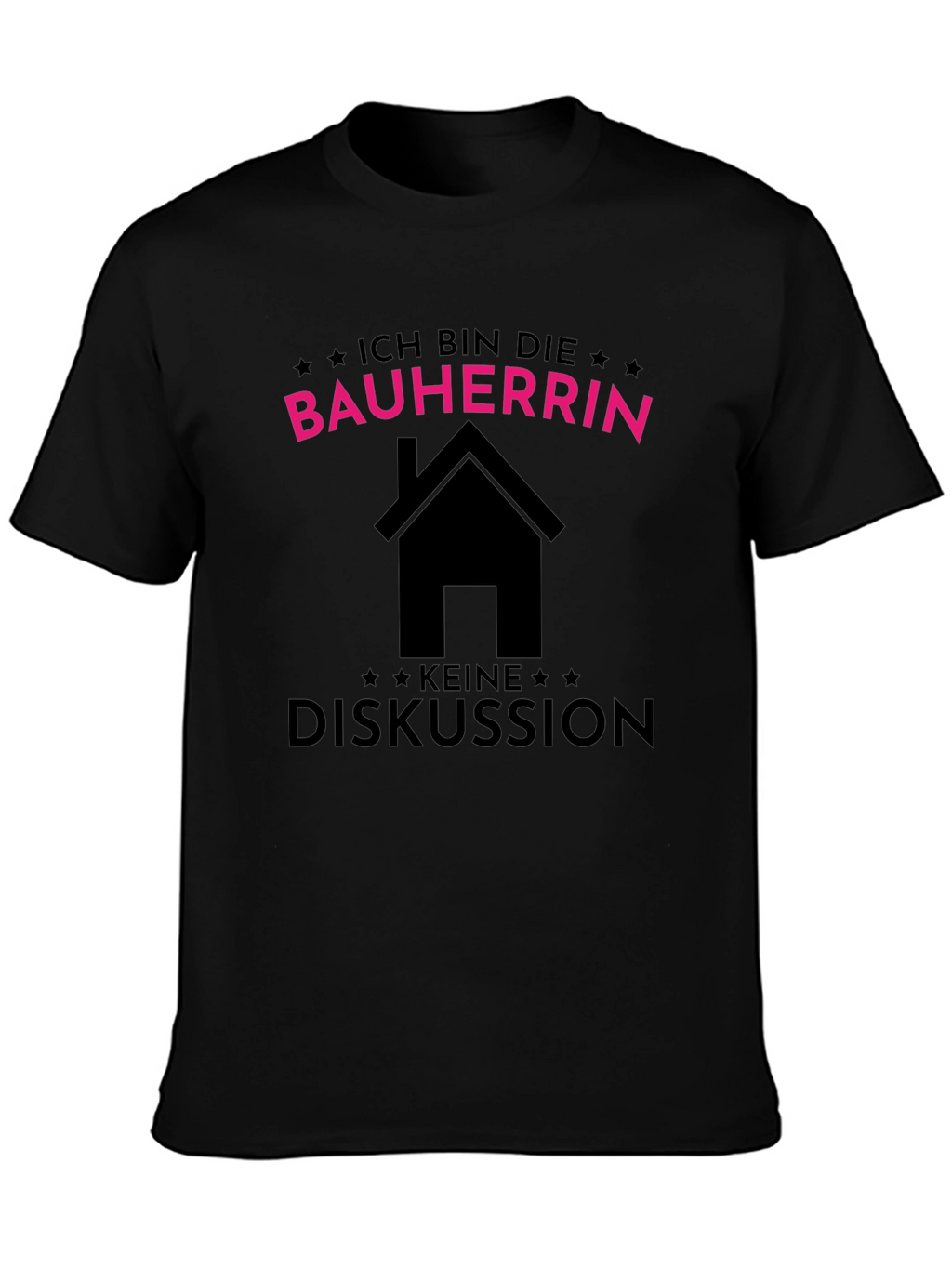 Bauherrin T-Shirt - Black Cotton Tee