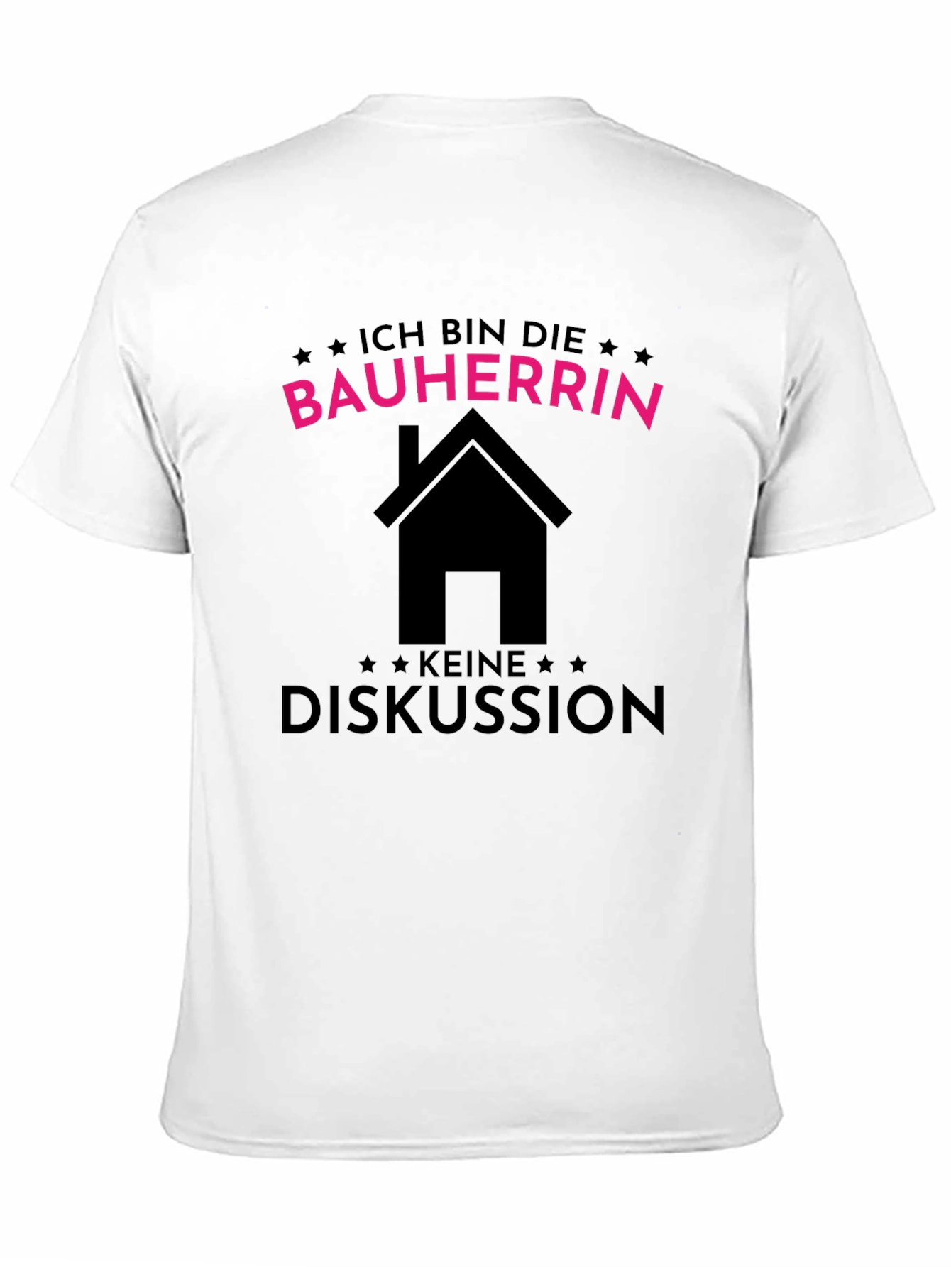 Bauherrin T-Shirt - Black Cotton Tee