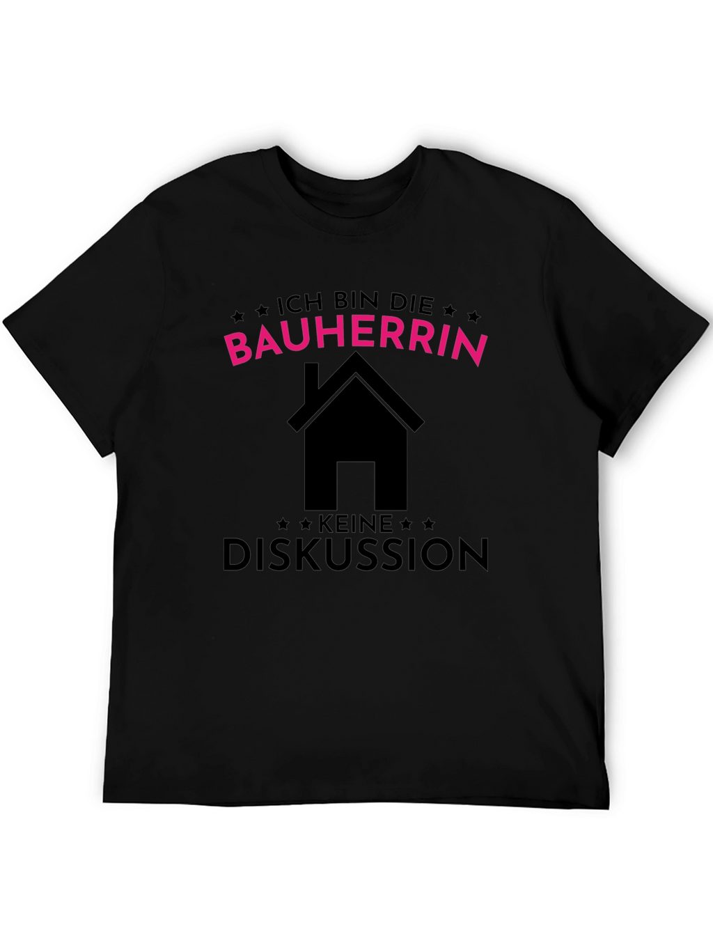 Bauherrin T-Shirt - Black Cotton Tee