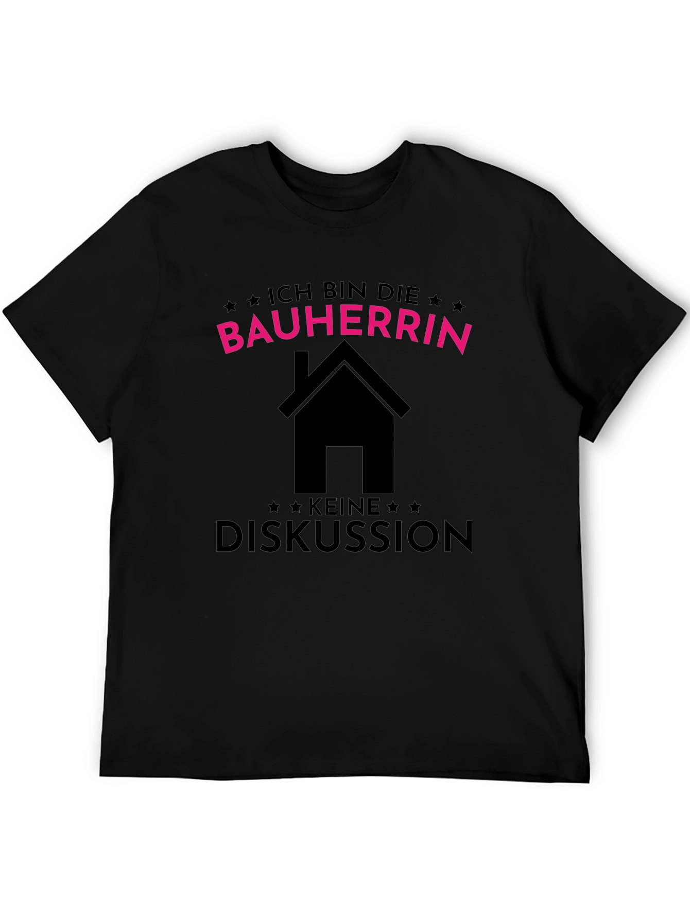 Bauherrin T-Shirt - Black Cotton Tee