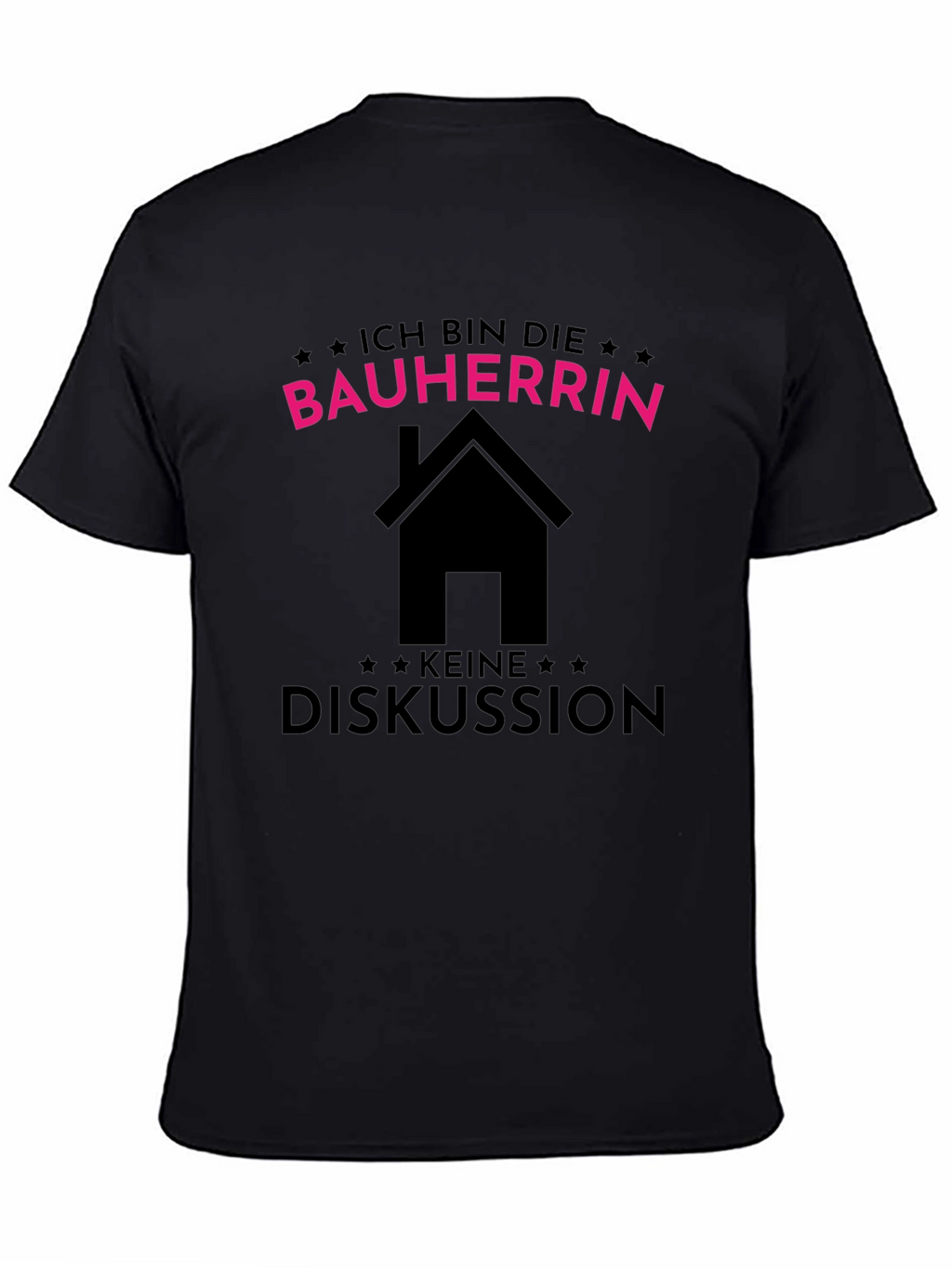 Bauherrin T-Shirt - Black Cotton Tee