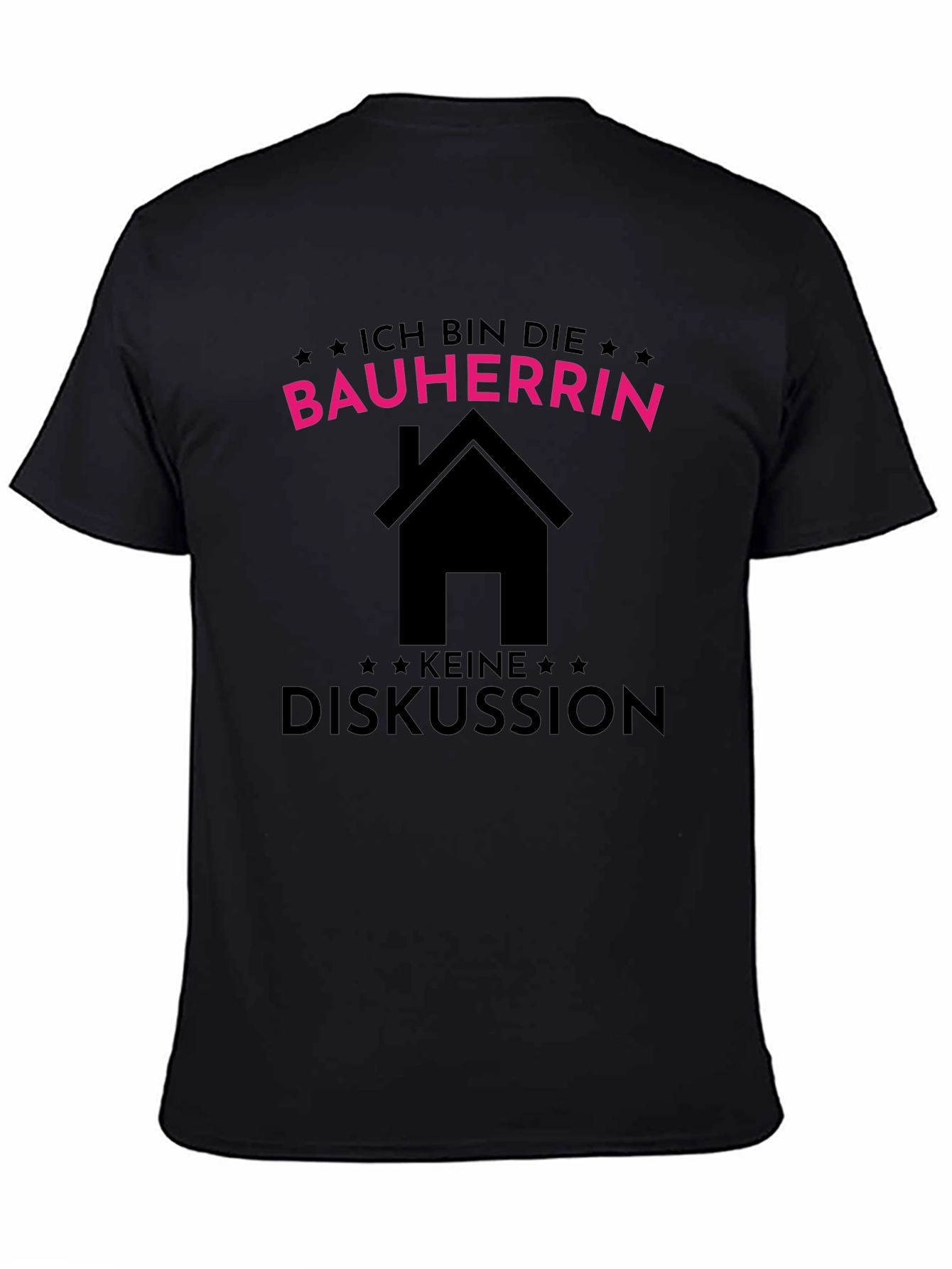 Bauherrin T-Shirt - Black Cotton Tee