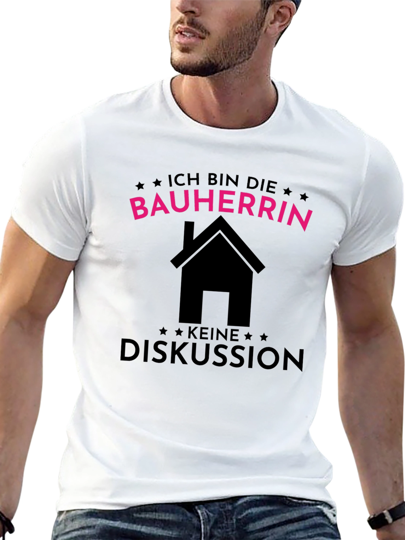 Bauherrin T-Shirt - Black Cotton Tee
