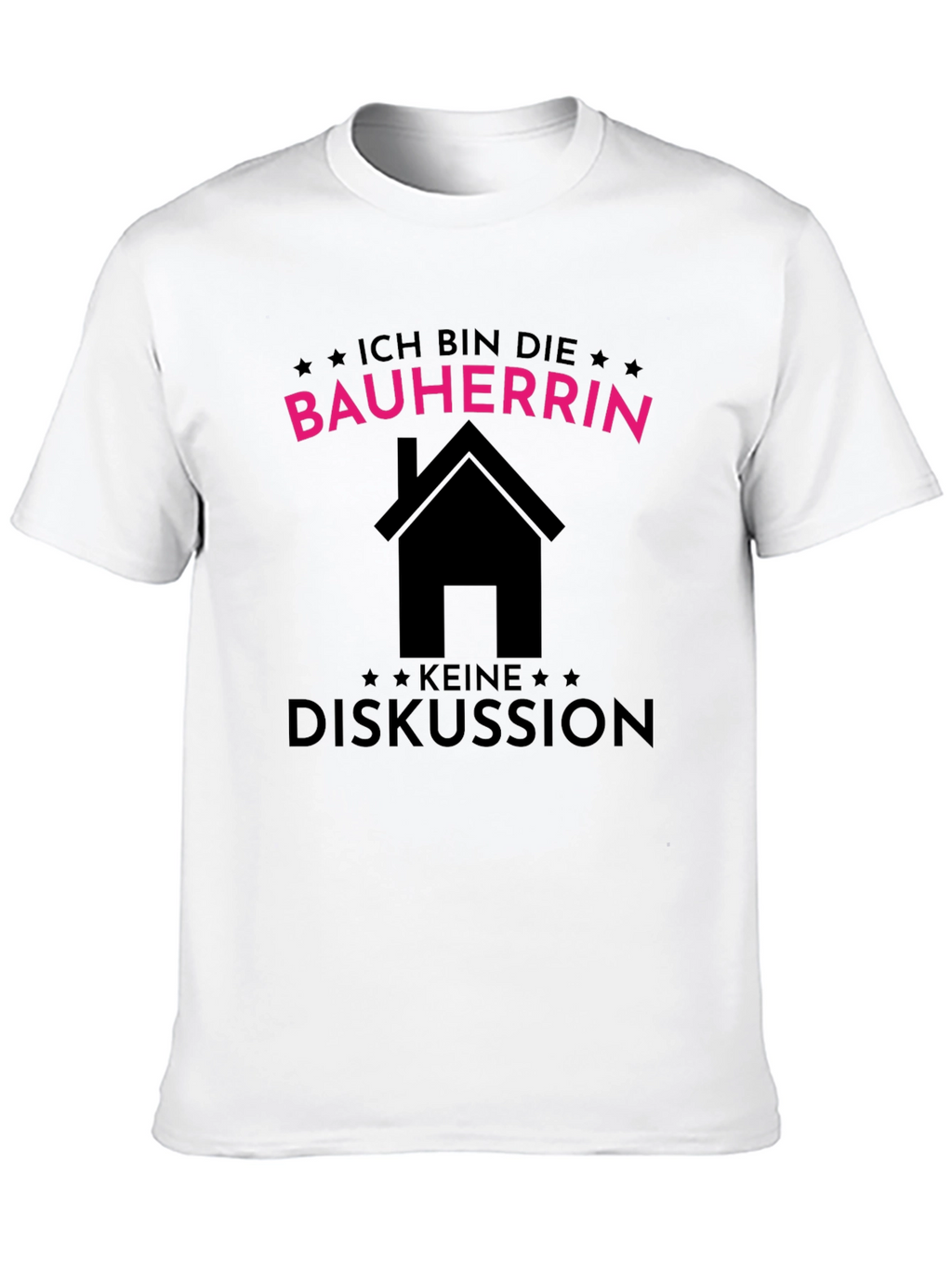 Bauherrin T-Shirt - Black Cotton Tee