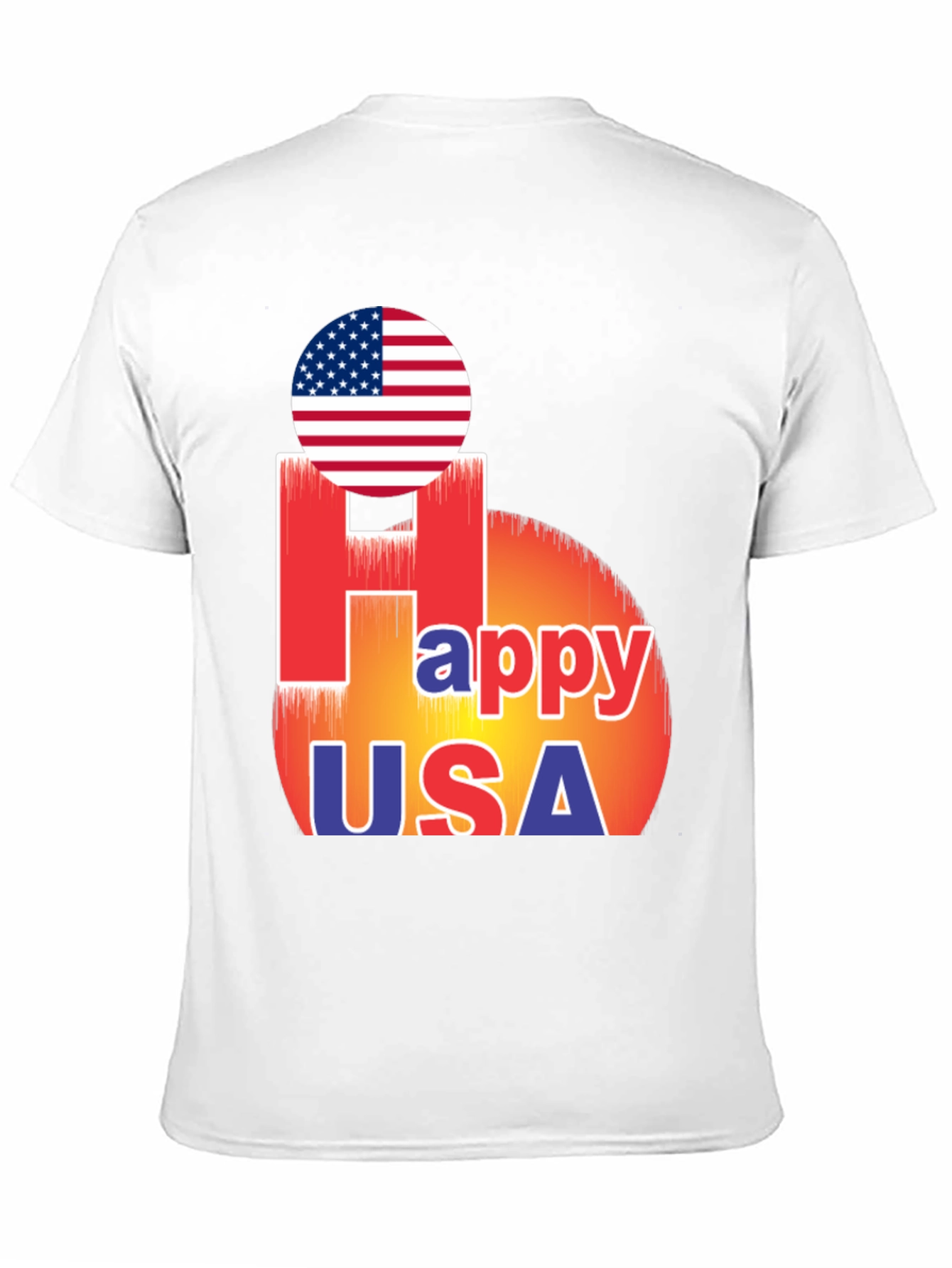 Happy USA T-Shirt Patriotic Design