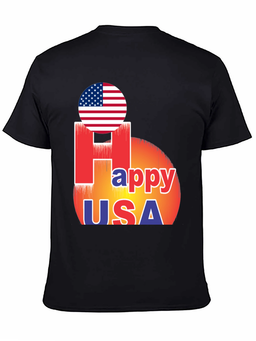 Happy USA T-Shirt Patriotic Design