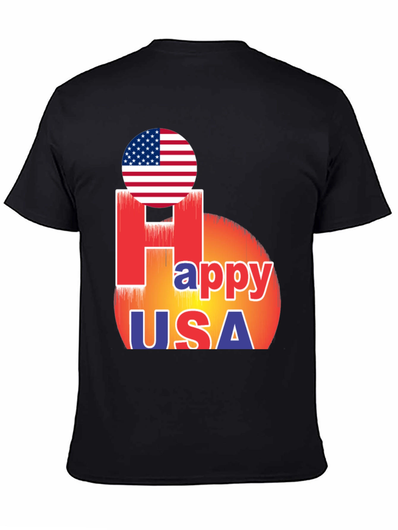Happy USA T-Shirt Patriotic Design