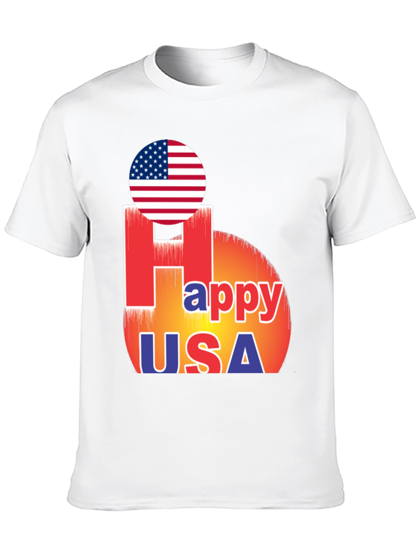 Happy USA T-Shirt Patriotic Design