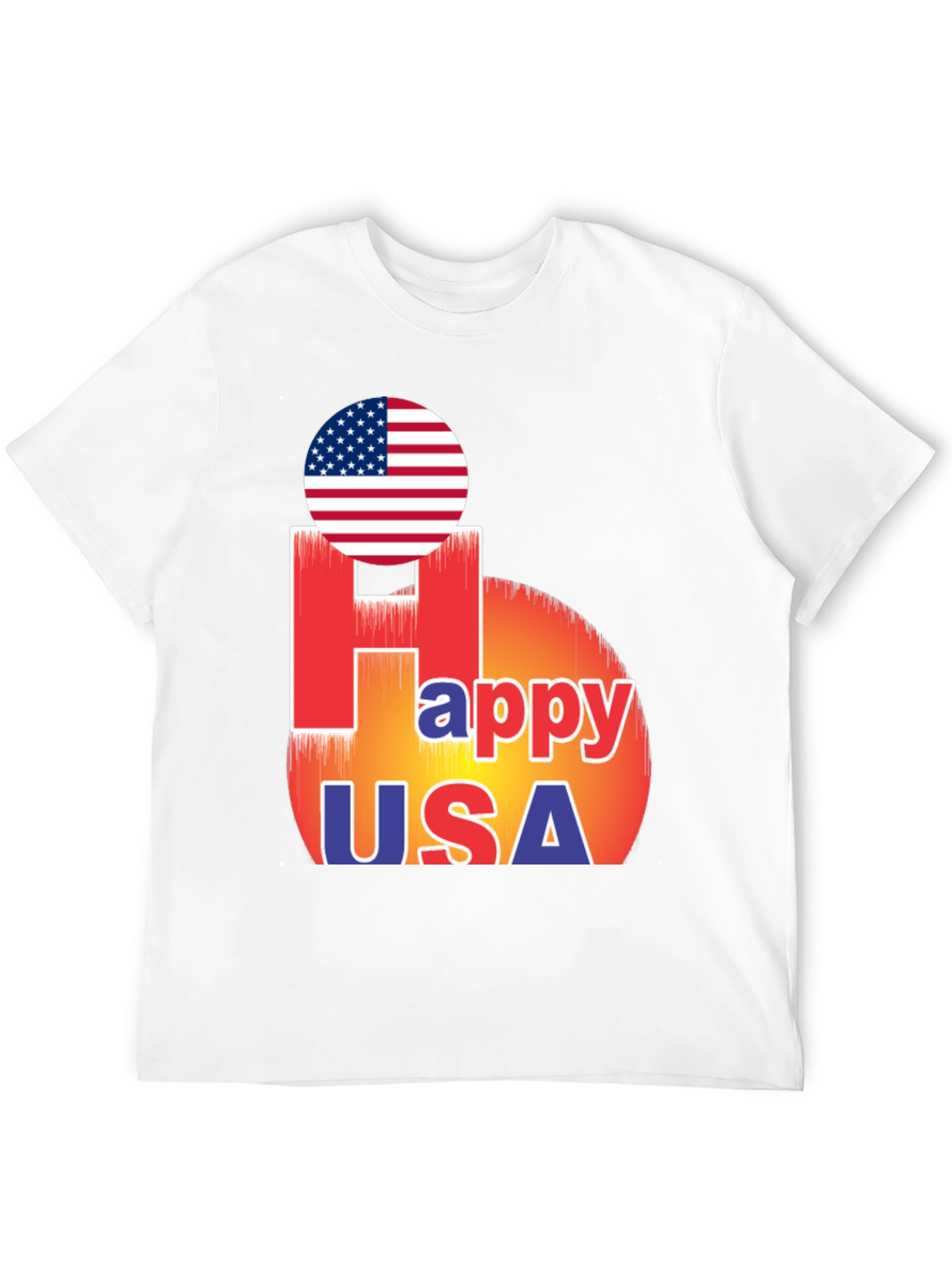 Happy USA T-Shirt Patriotic Design