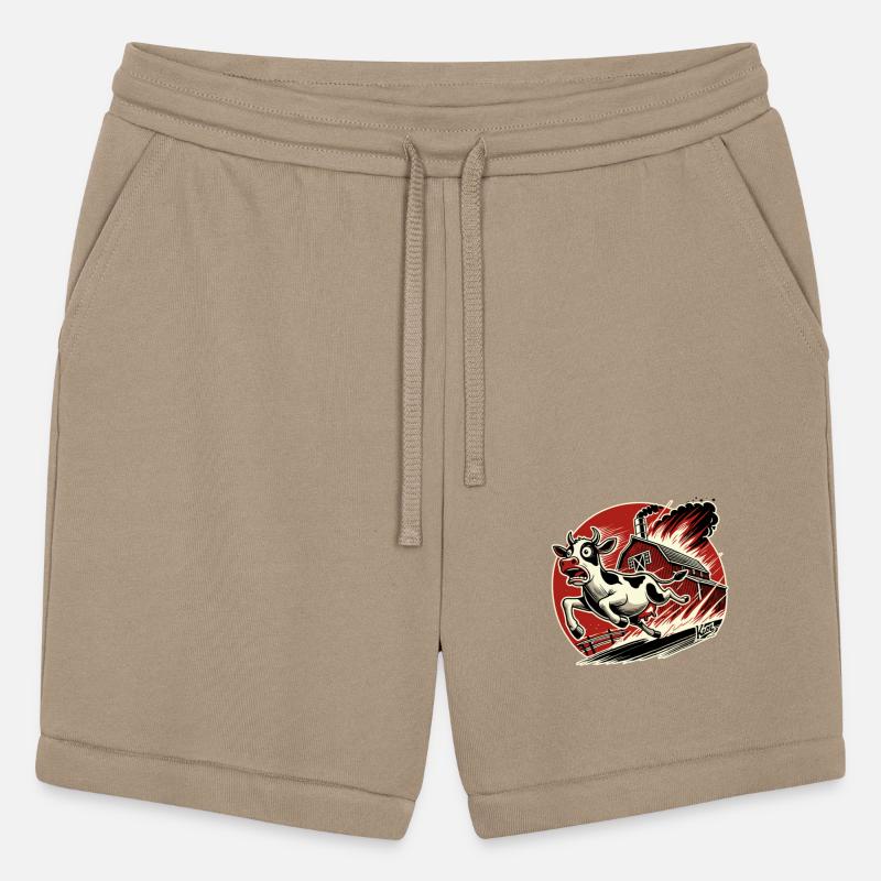 Running Cow Escaping Barn Fire