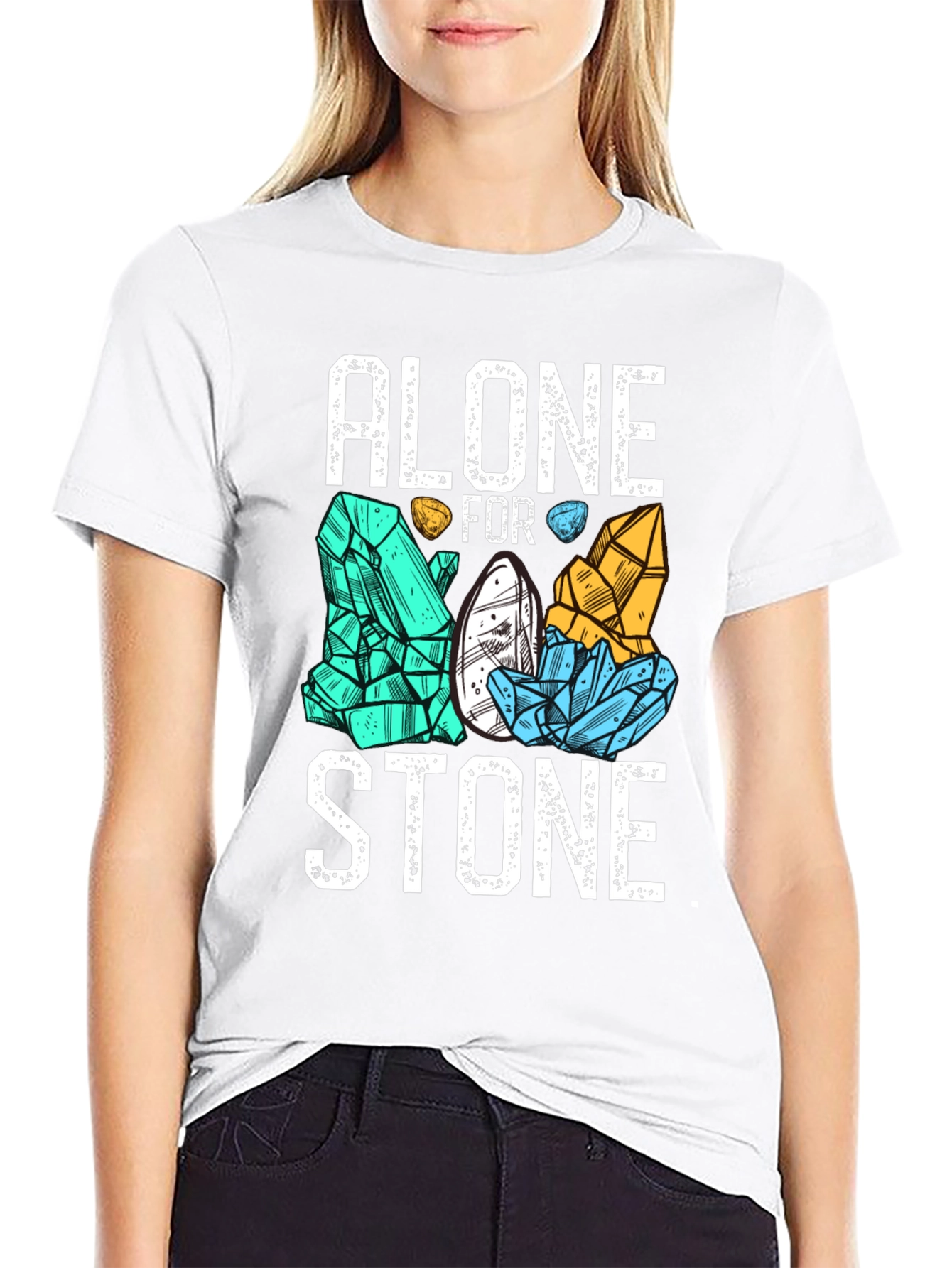 Alone For Stone T-Shirt - Mineral & Rock Collector Tee