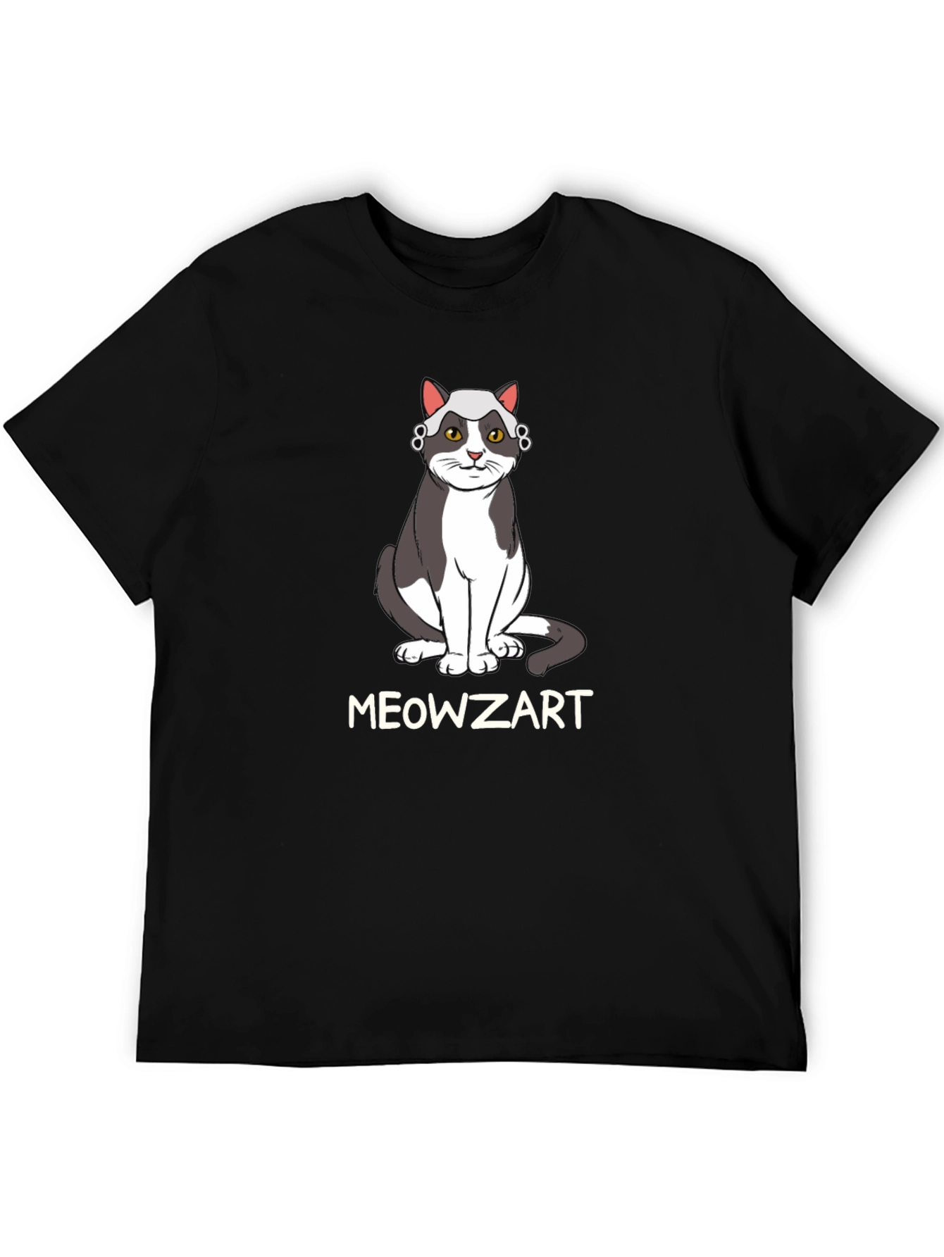Meowzart Cat T-Shirt - Music Lover Tee
