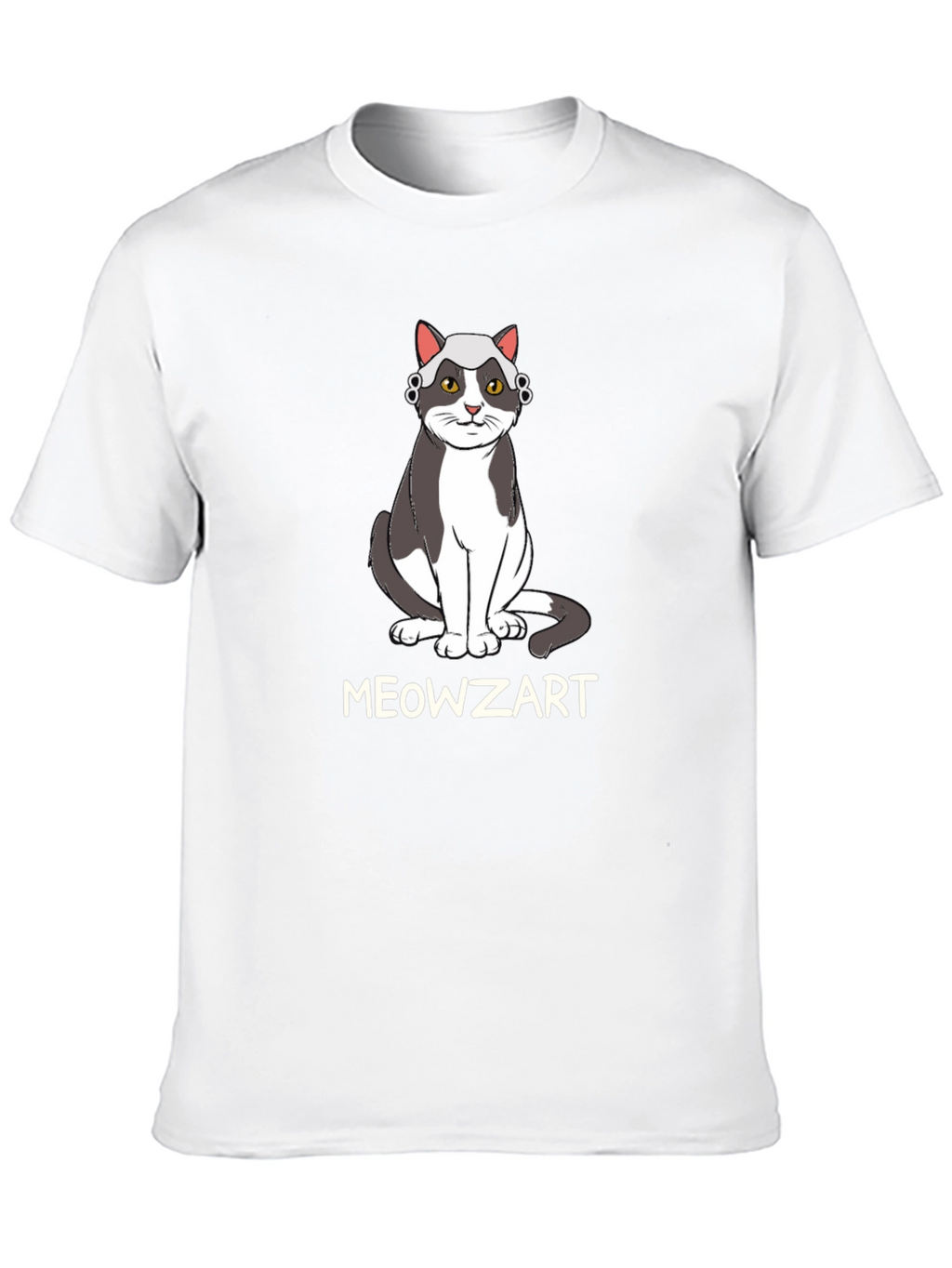 Meowzart Cat T-Shirt - Music Lover Tee