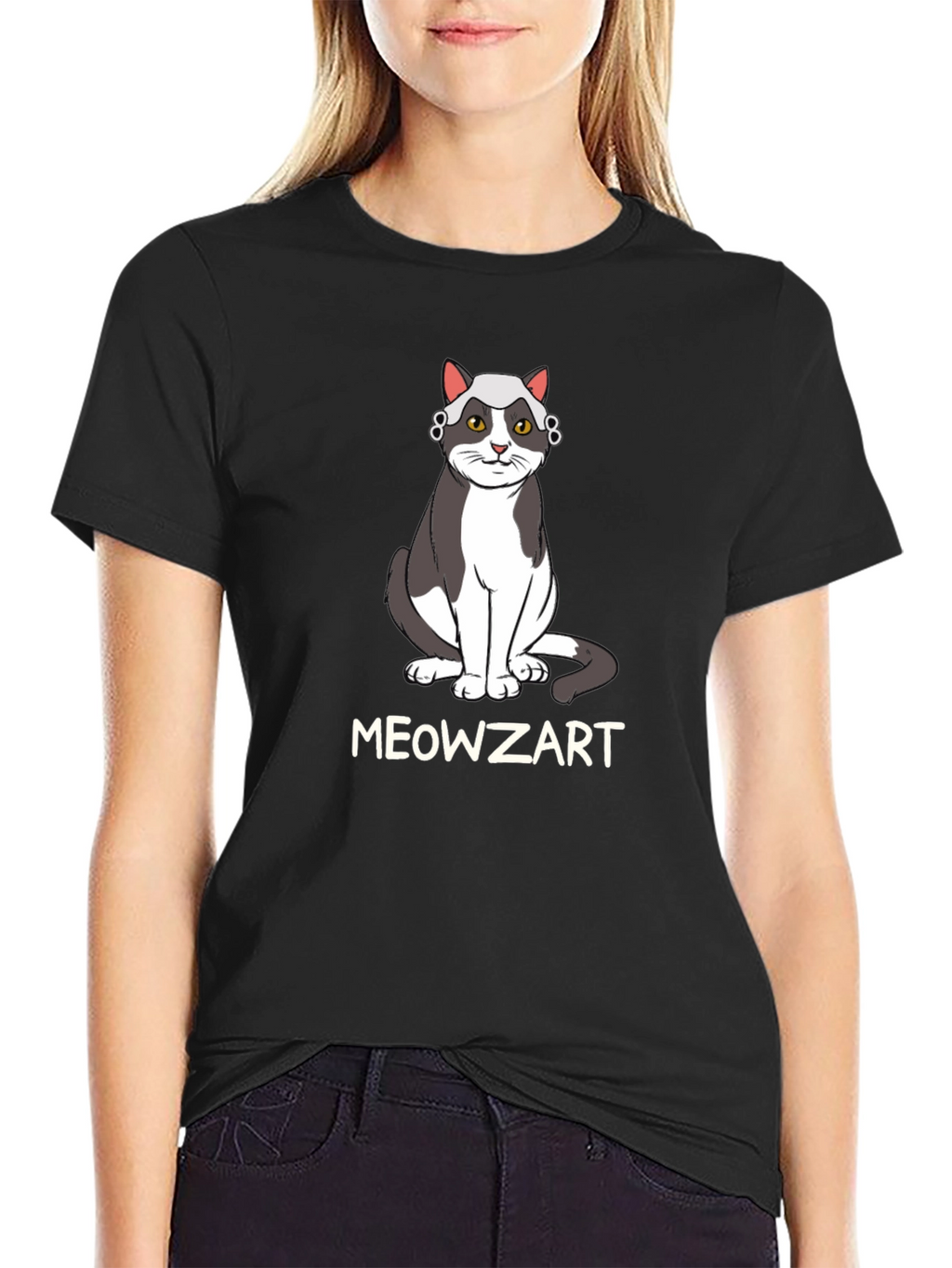 Meowzart Cat T-Shirt - Music Lover Tee