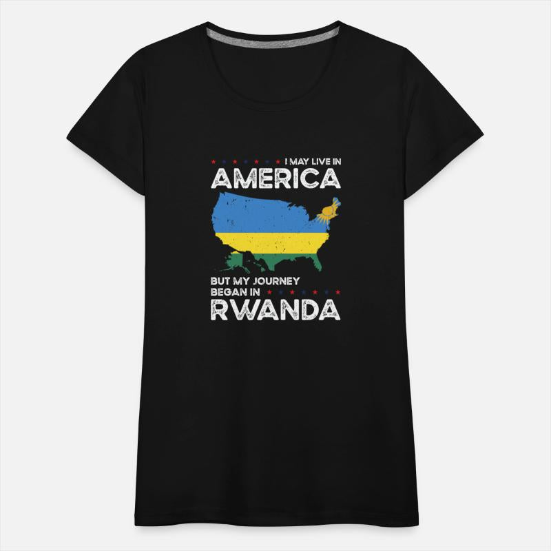 Rwandan American Patriot USA Grown Rwanda US Flag