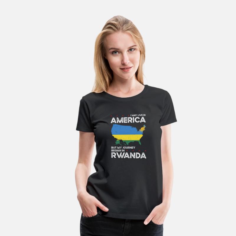 Rwandan American Patriot USA Grown Rwanda US Flag