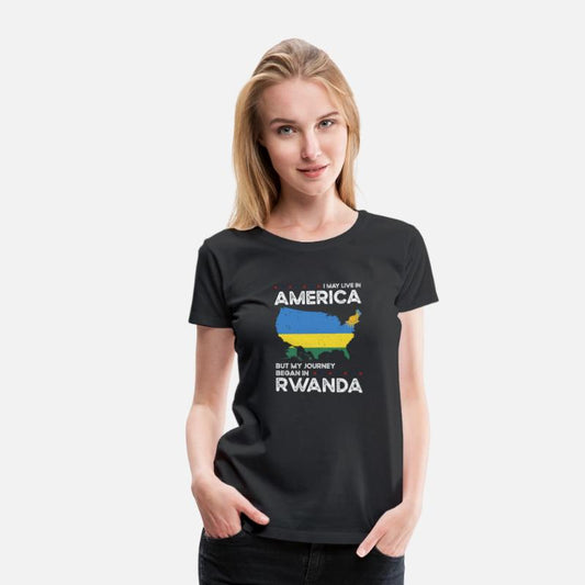 Rwandan American Patriot USA Grown Rwanda US Flag