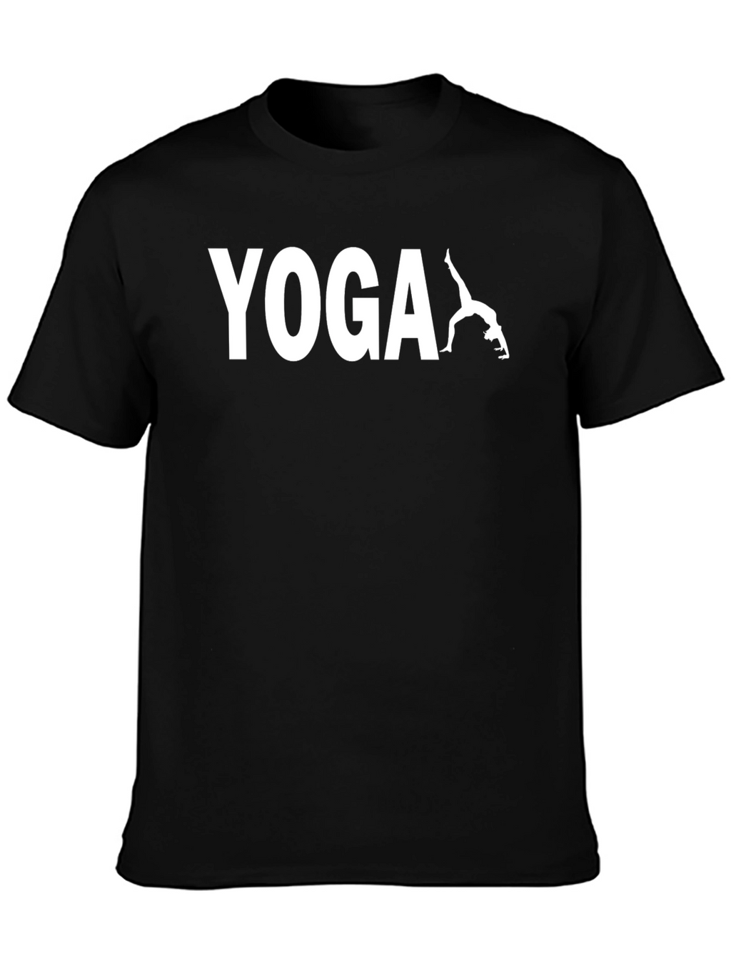 Yoga Pose Graphic T-Shirt - Mens Black Tee