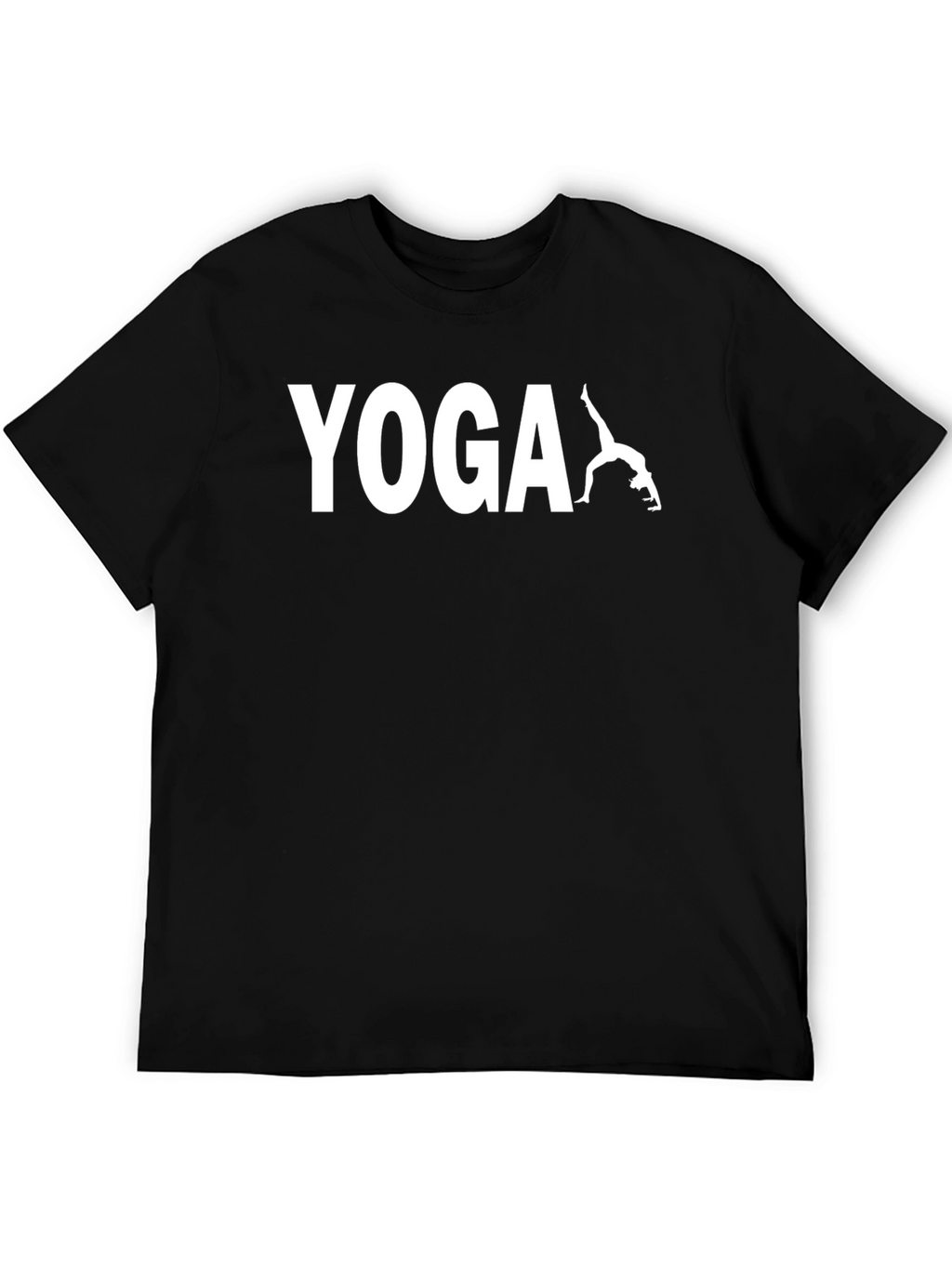 Yoga Pose Graphic T-Shirt - Mens Black Tee