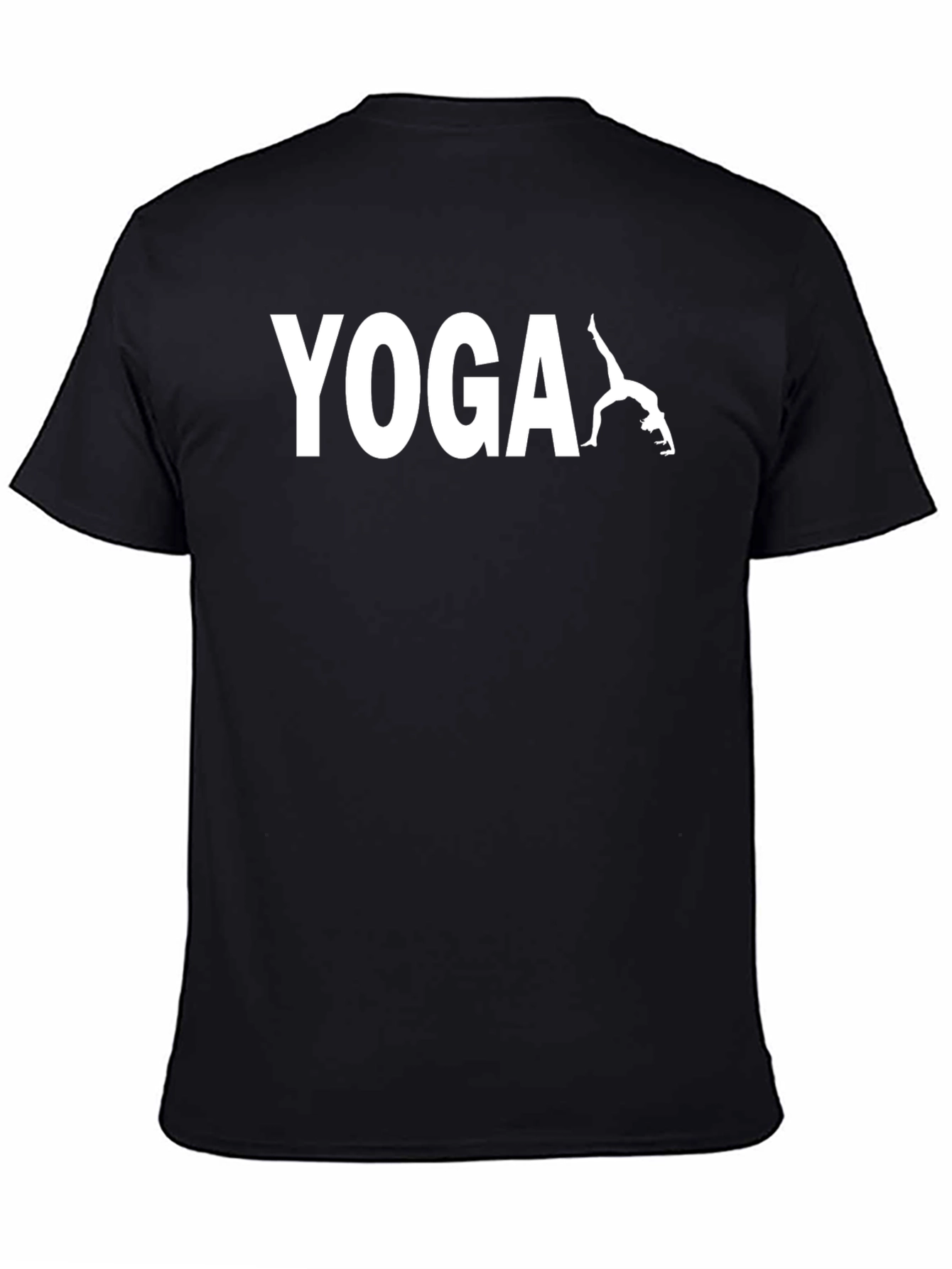 Yoga Pose Graphic T-Shirt - Mens Black Tee