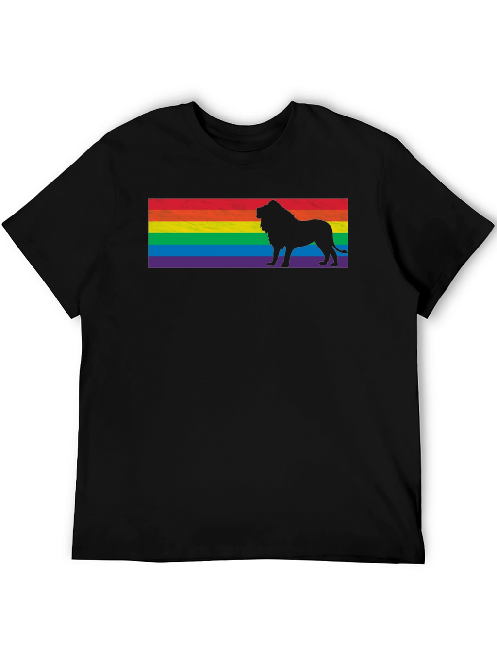 Pride Lion T-Shirt - Rainbow Flag Graphic Tee