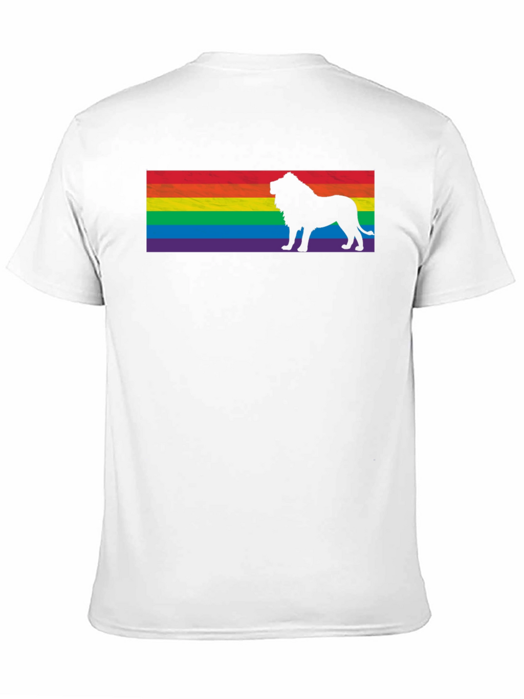 Pride Lion T-Shirt - Rainbow Flag Graphic Tee