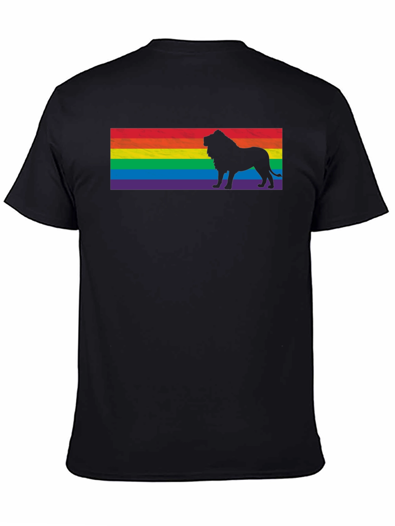 Pride Lion T-Shirt - Rainbow Flag Graphic Tee