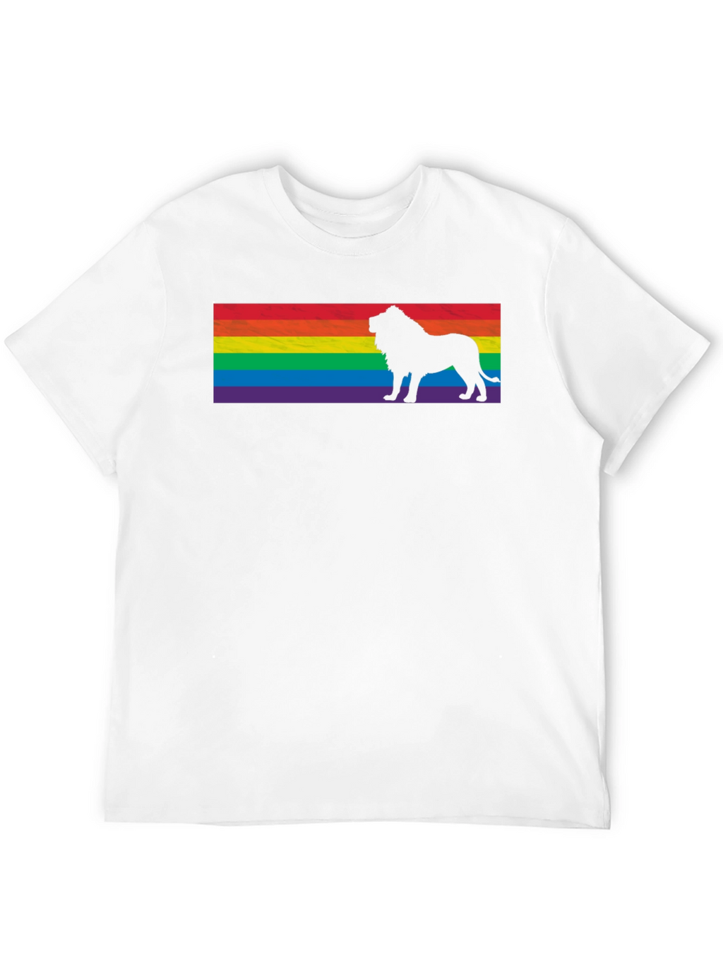 Pride Lion T-Shirt - Rainbow Flag Graphic Tee
