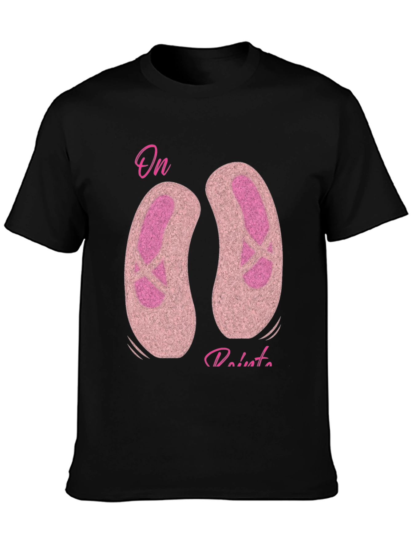 On Pointe Ballet T-Shirt - Black Graphic Tee