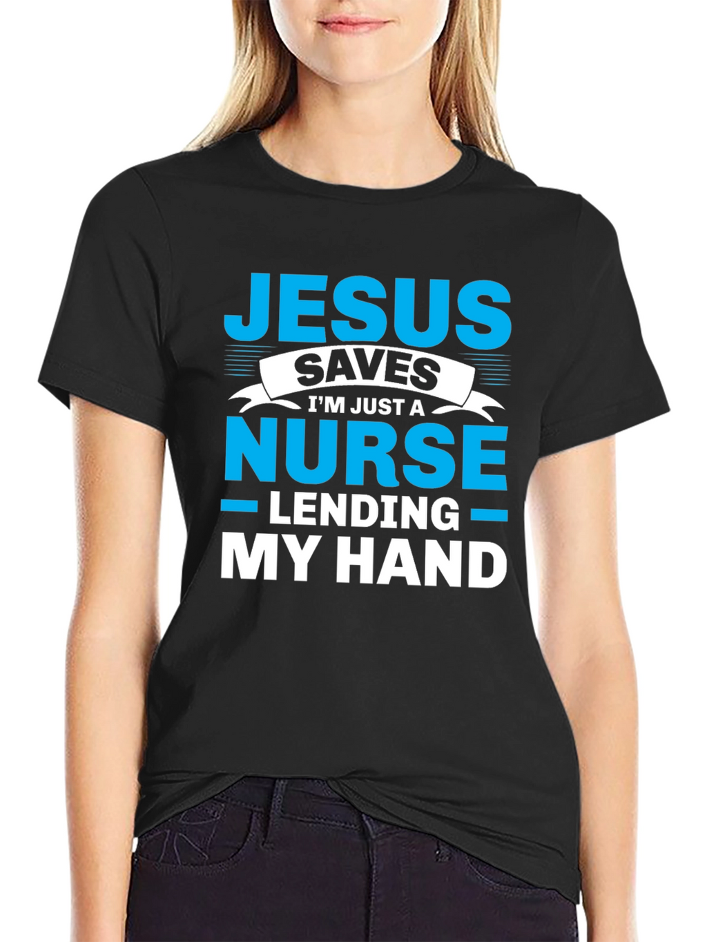 Jesus Saves Nurse T-Shirt - Lending My Hand