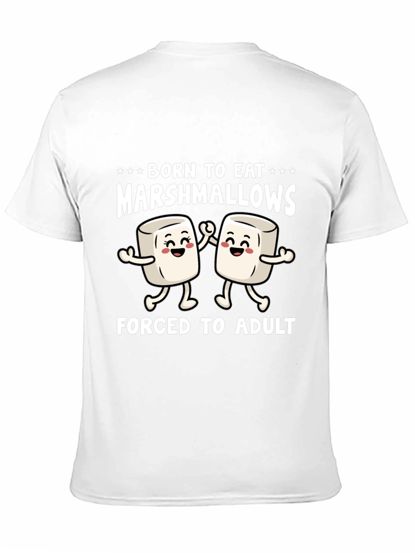 Born to Eat Marshmallows Funny Graphic T-Shirt