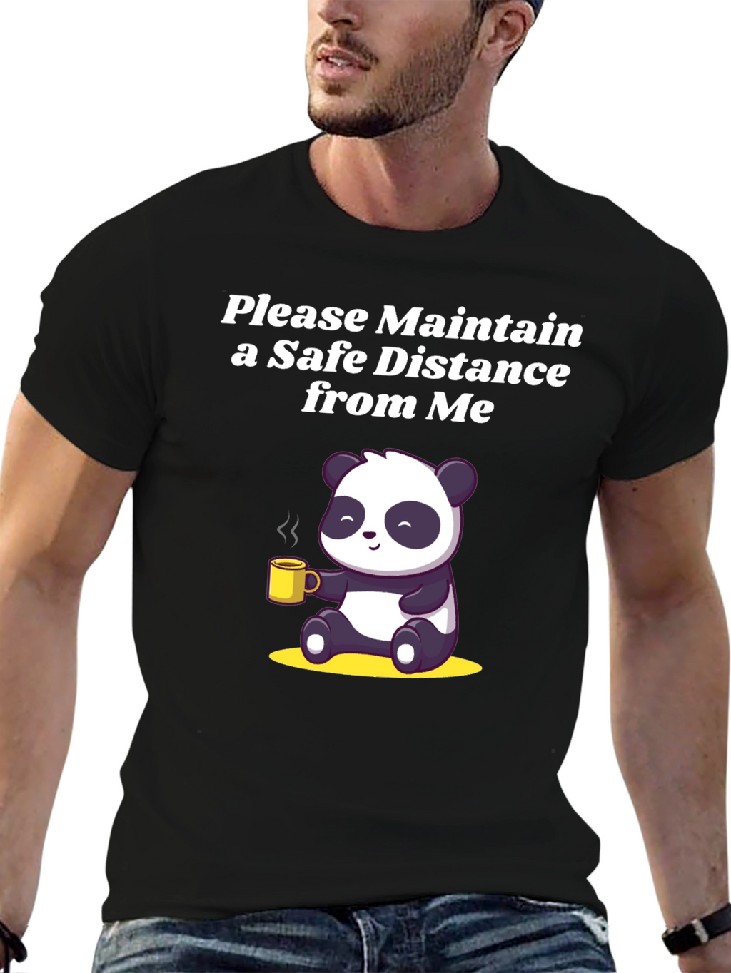 Panda Social Distance T-Shirt