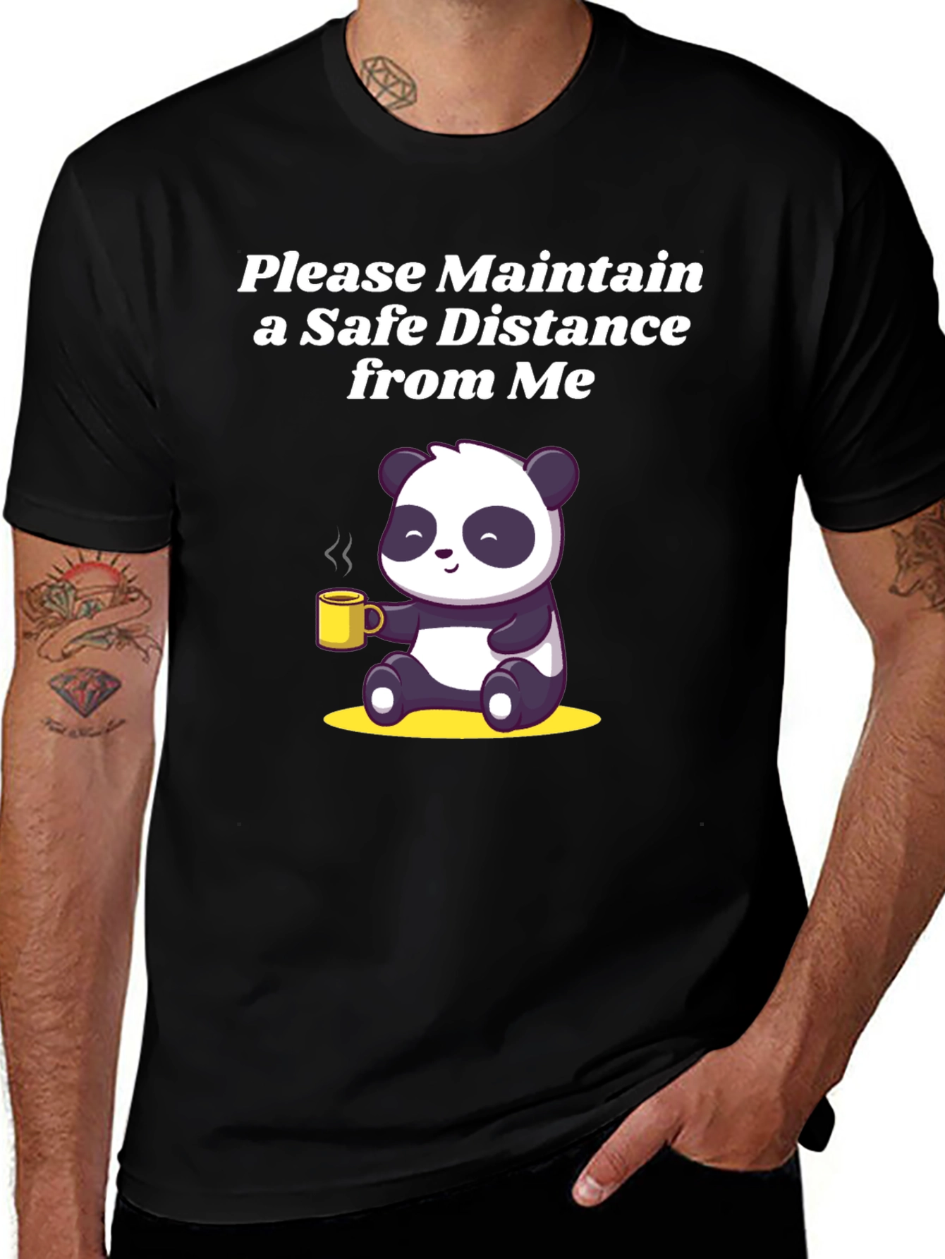 Panda Social Distance T-Shirt