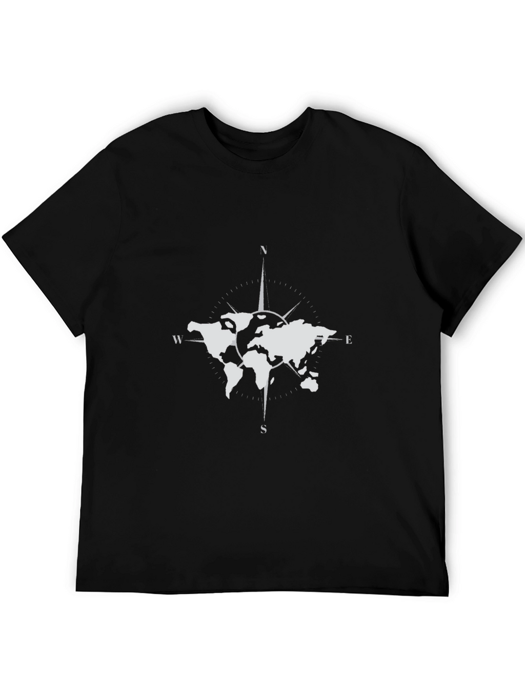 World Map Compass Graphic Tee