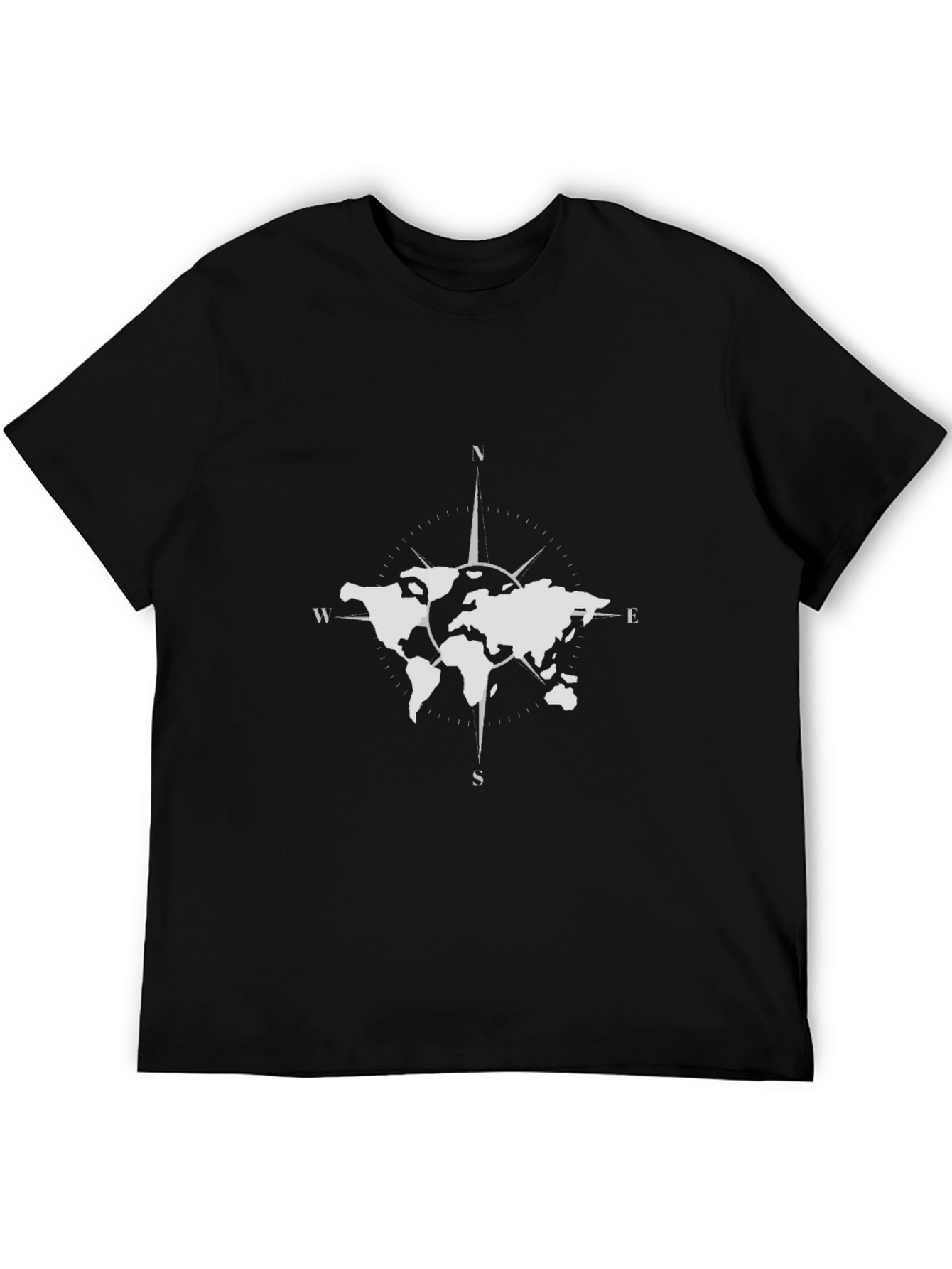 World Map Compass Graphic Tee