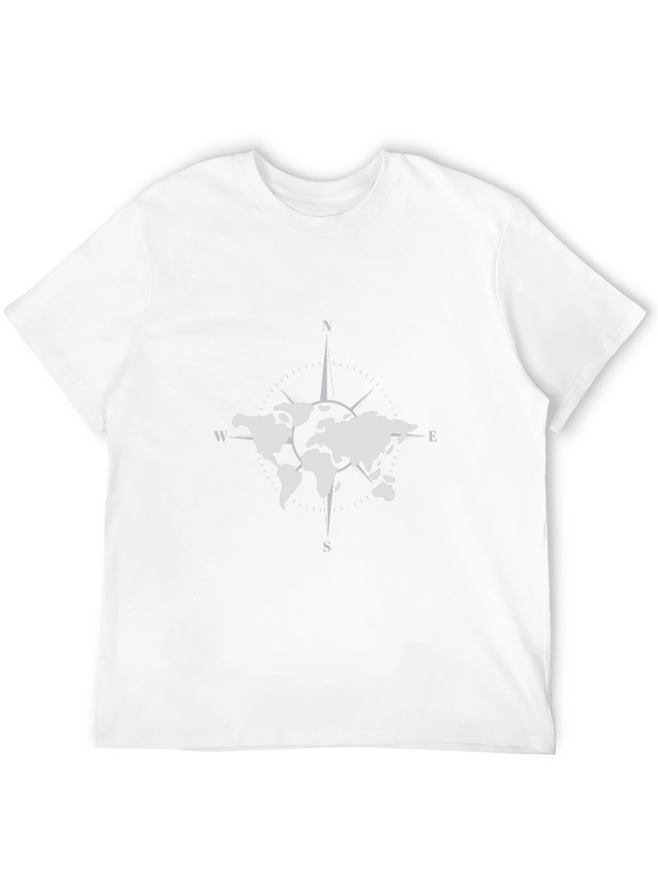 World Map Compass Graphic Tee