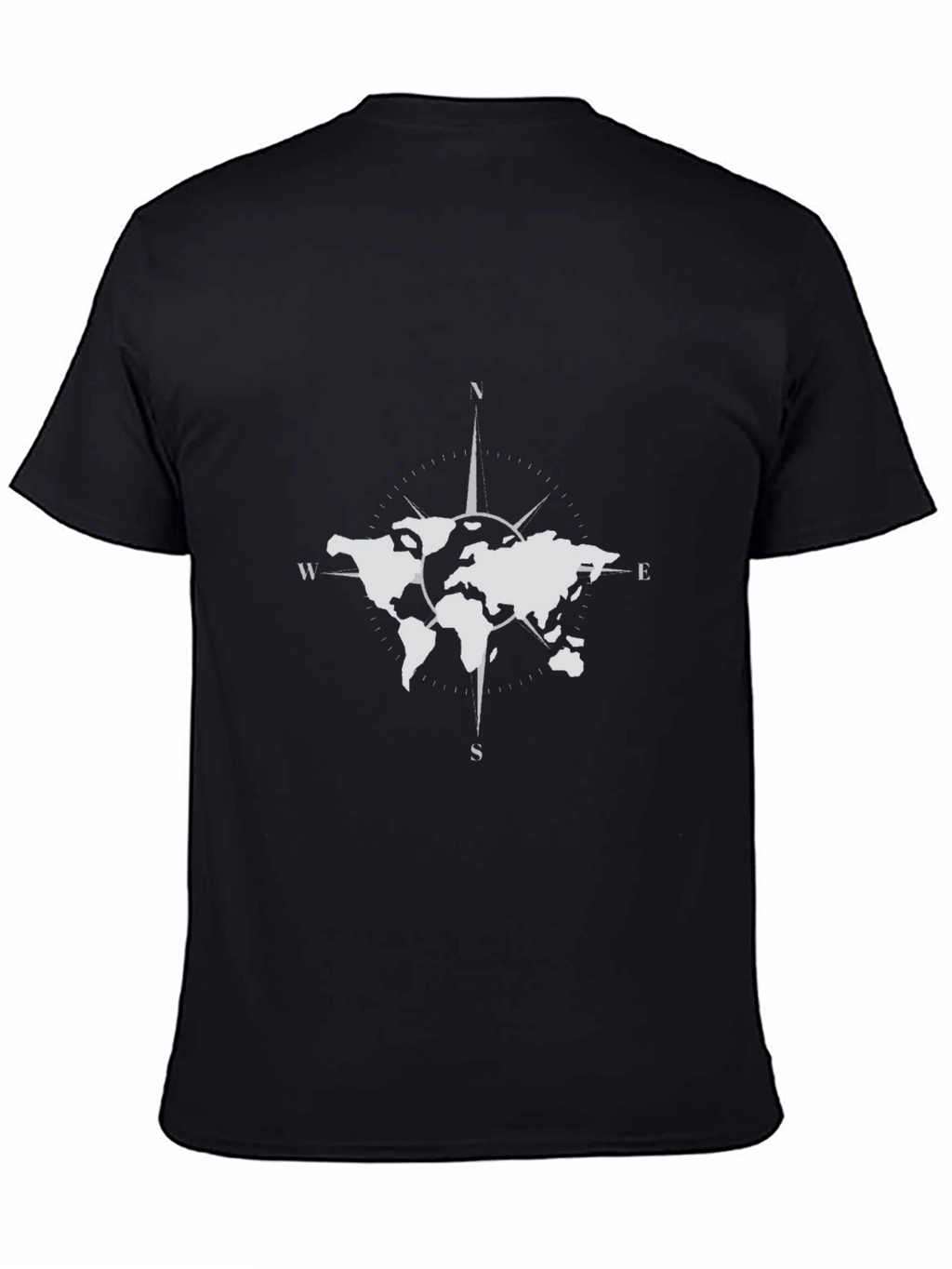 World Map Compass Graphic Tee