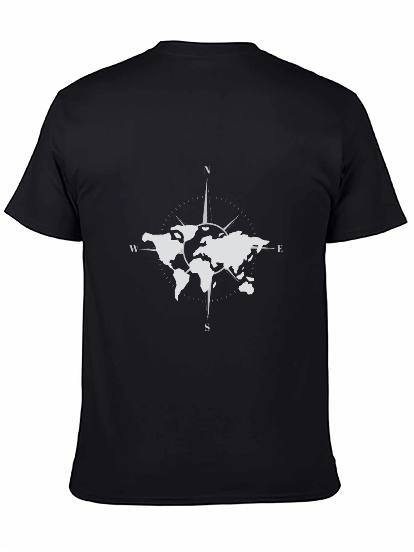 World Map Compass Graphic Tee