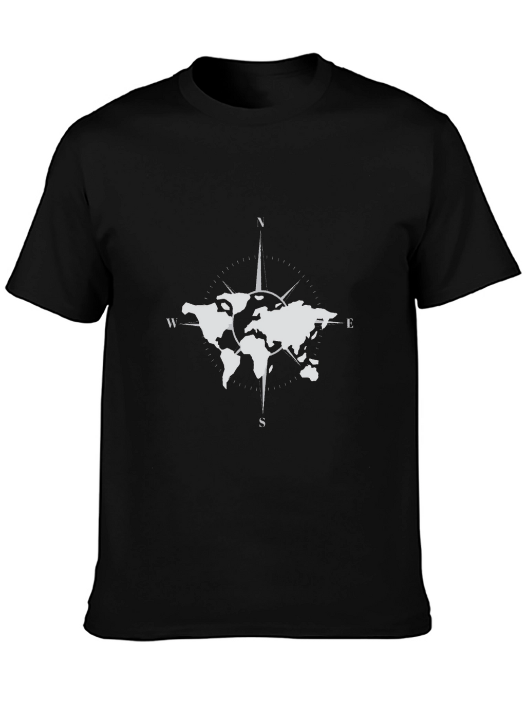 World Map Compass Graphic Tee