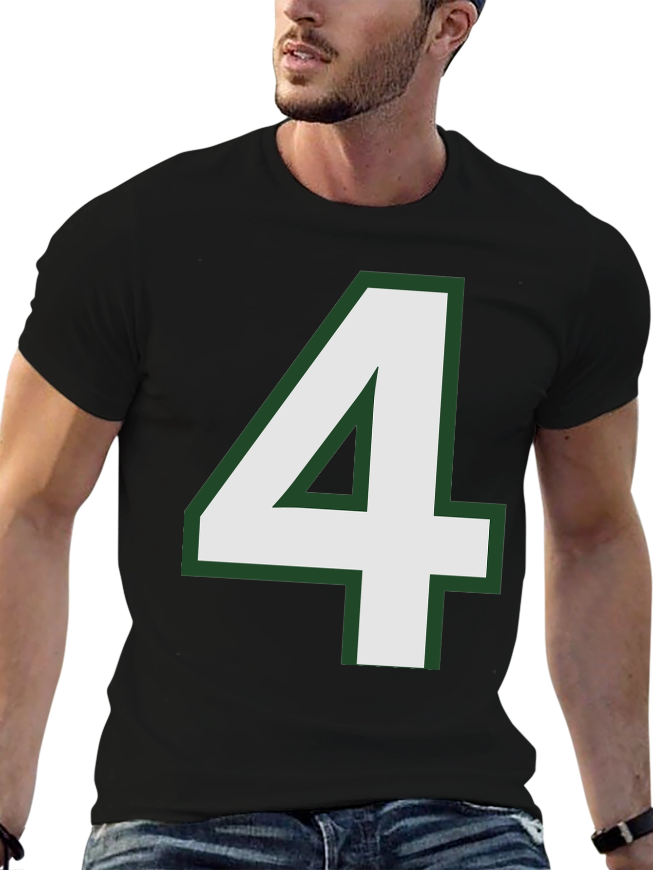 Number 4 T-Shirt - Bold Graphic Tee