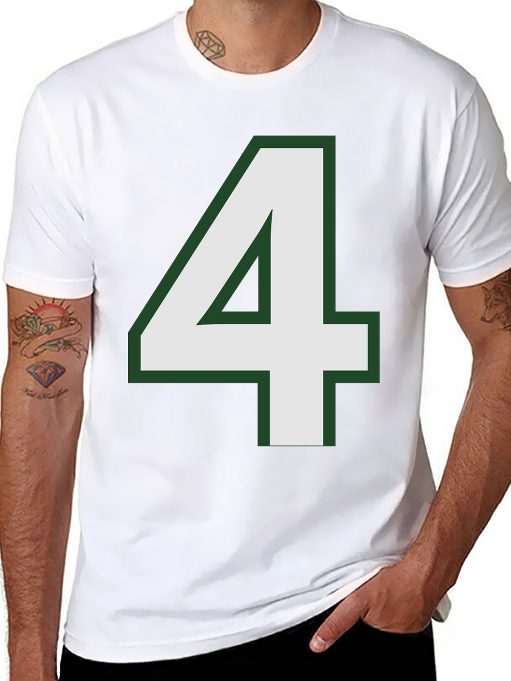 Number 4 T-Shirt - Bold Graphic Tee