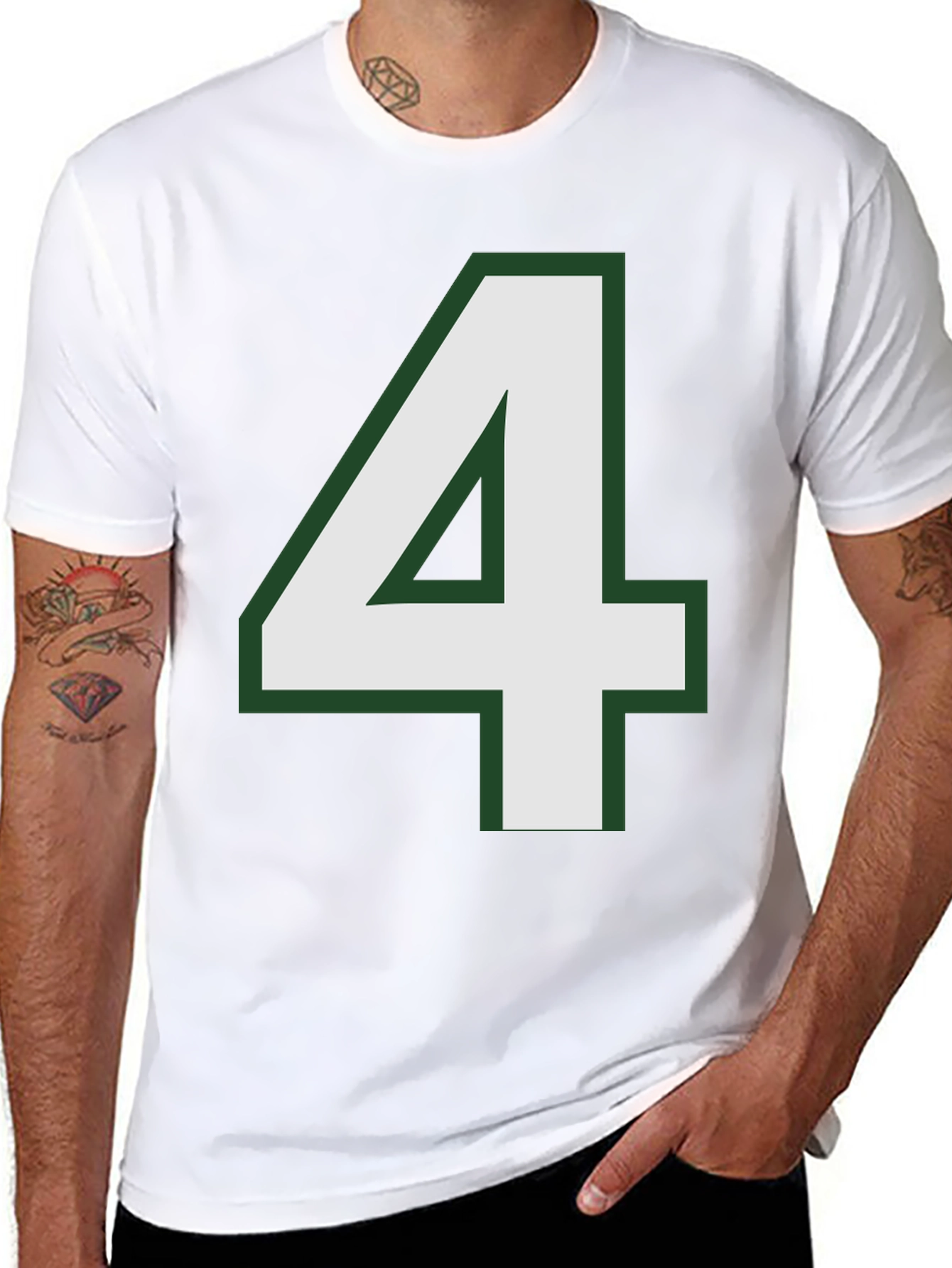 Number 4 T-Shirt - Bold Graphic Tee