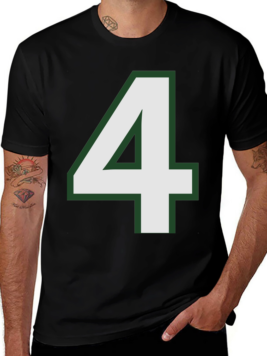 Number 4 T-Shirt - Bold Graphic Tee