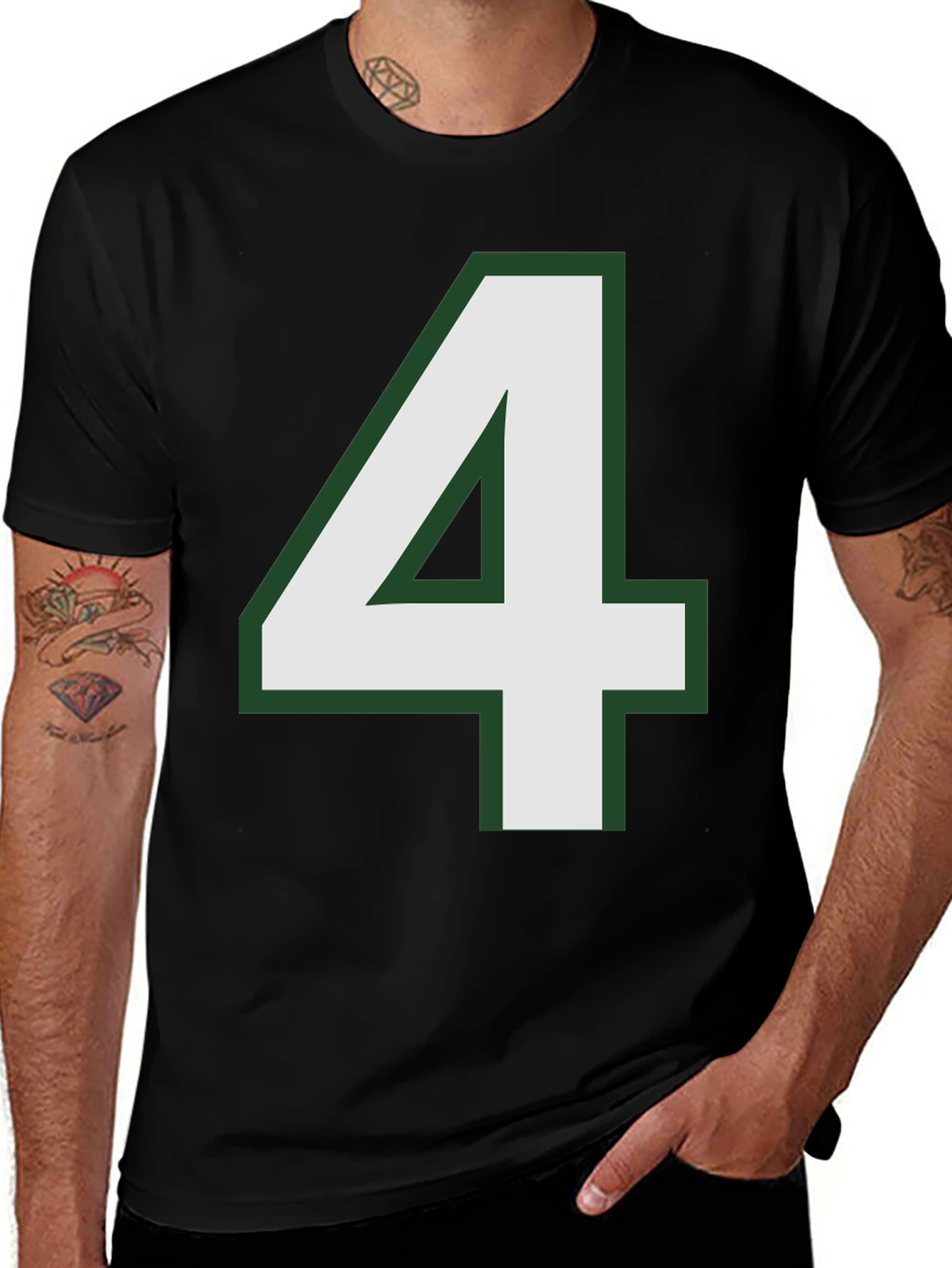 Number 4 T-Shirt - Bold Graphic Tee