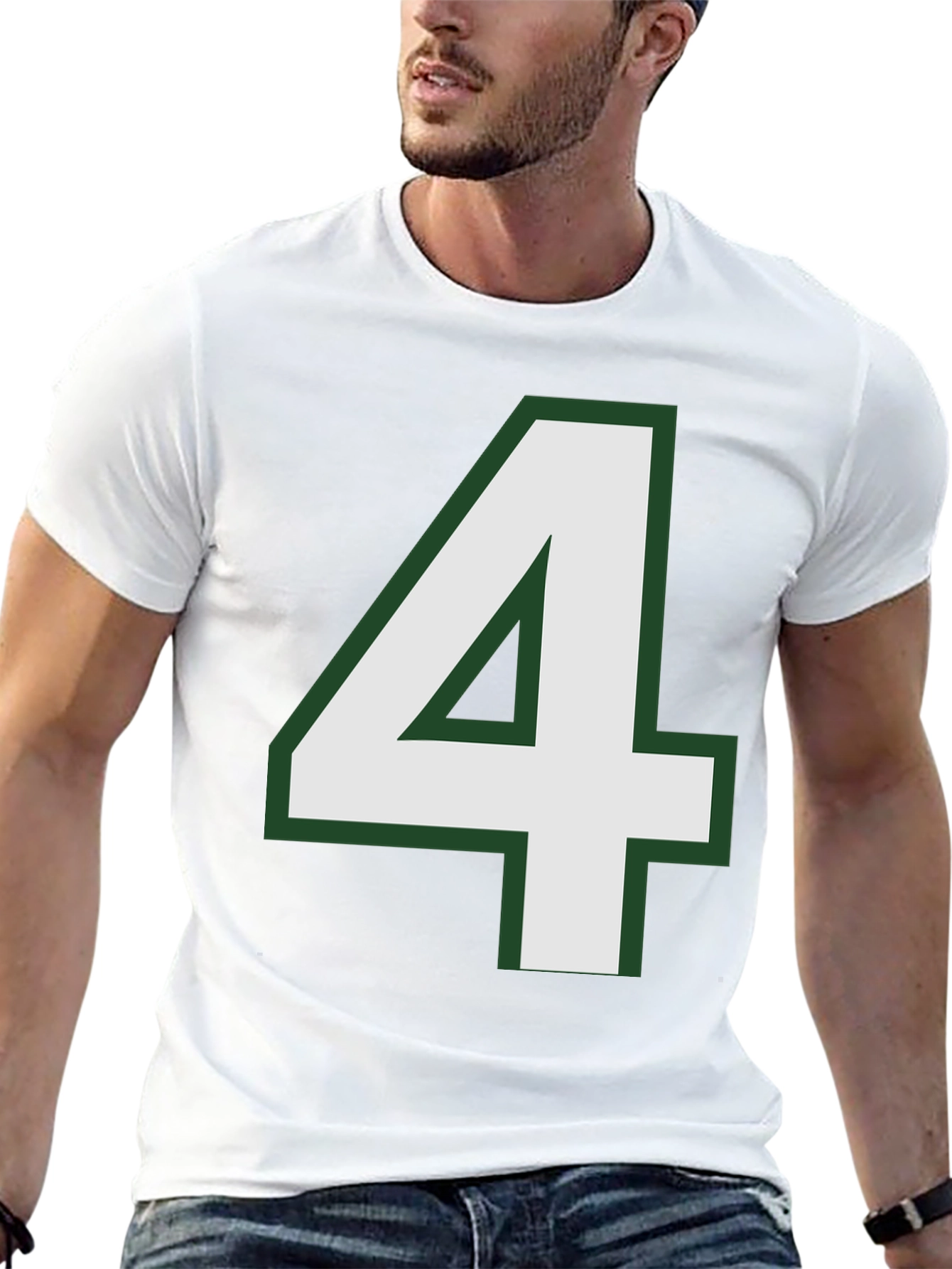 Number 4 T-Shirt - Bold Graphic Tee