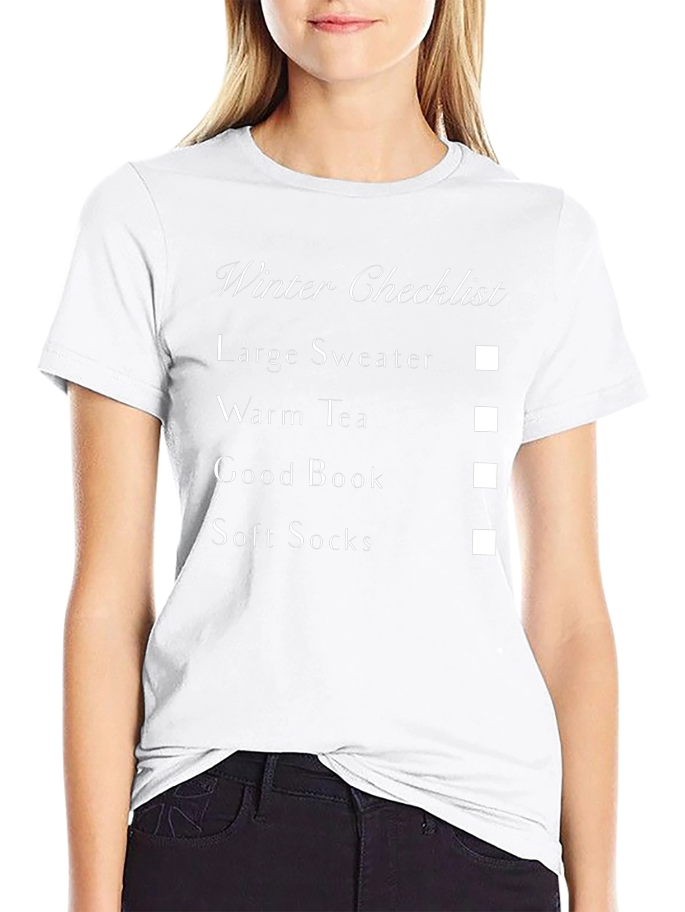 Winter Checklist T-Shirt - Cozy Season Essentials