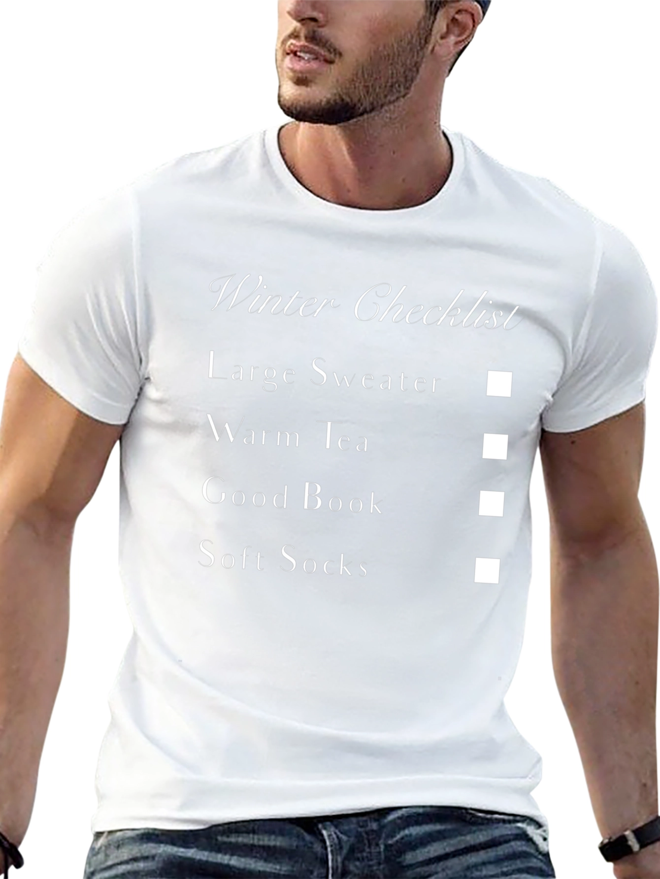 Winter Checklist T-Shirt - Cozy Season Essentials