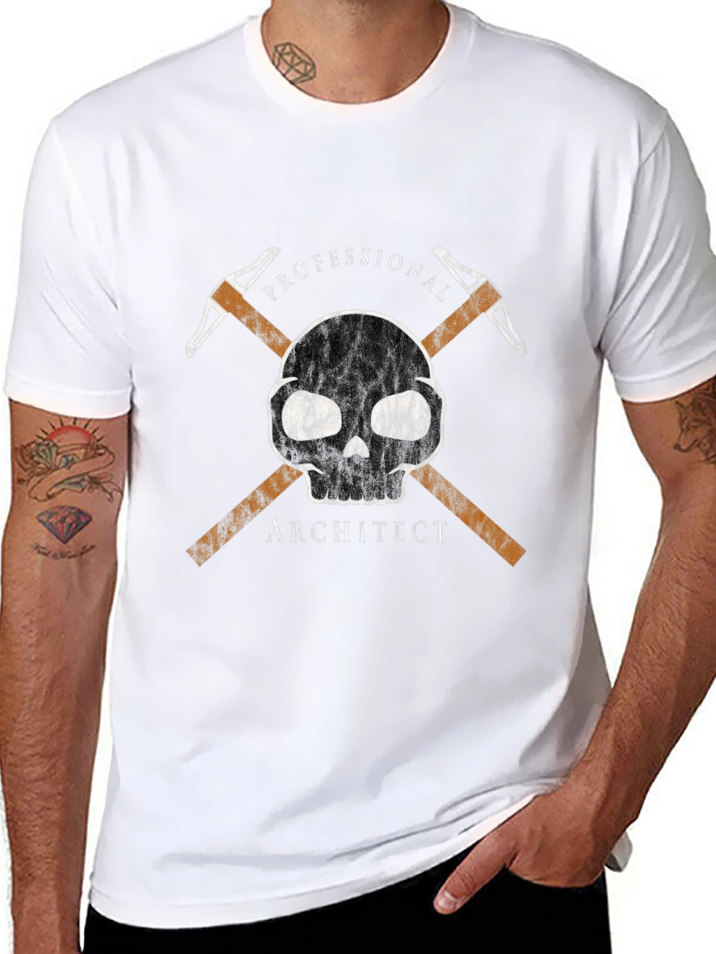 Professional Architect Skull Graphic Tee